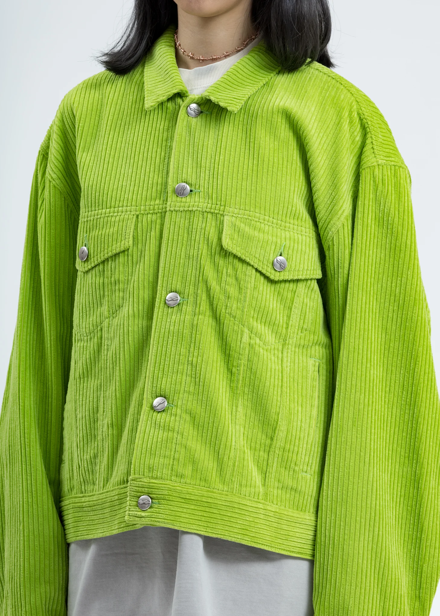 Lime Corduroy Jacket - Image 4