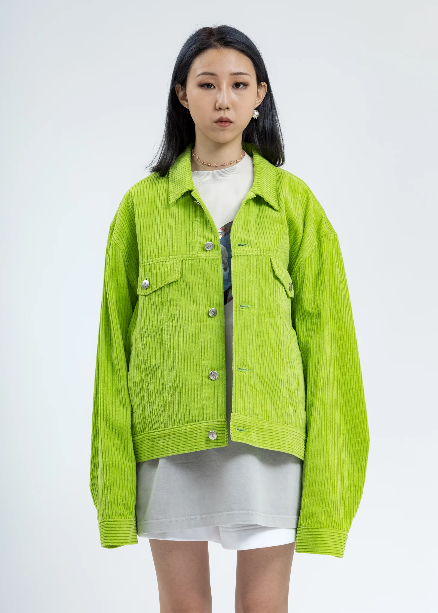 Lime Corduroy Jacket - Image 5