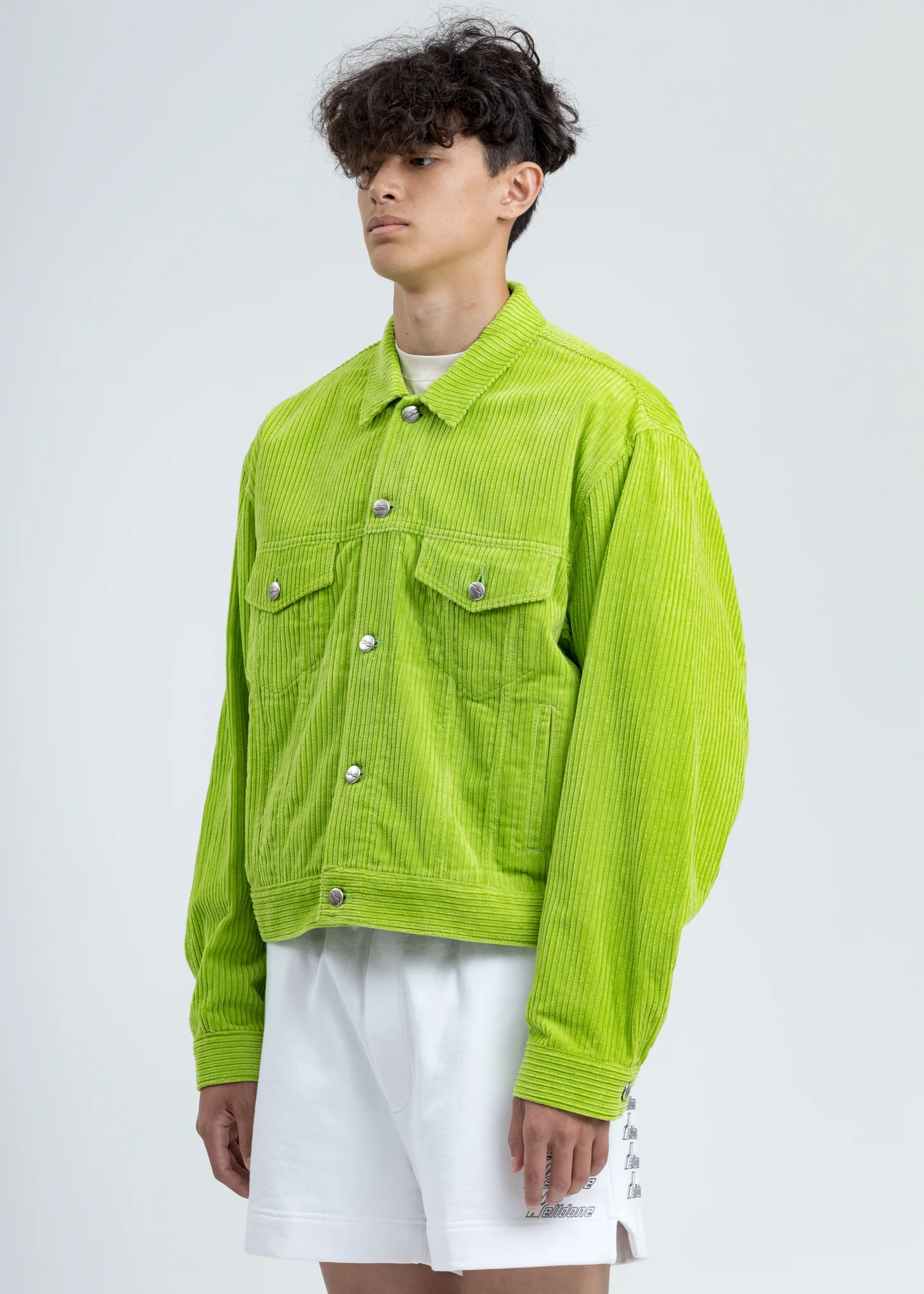 Lime Corduroy Jacket - Image 3