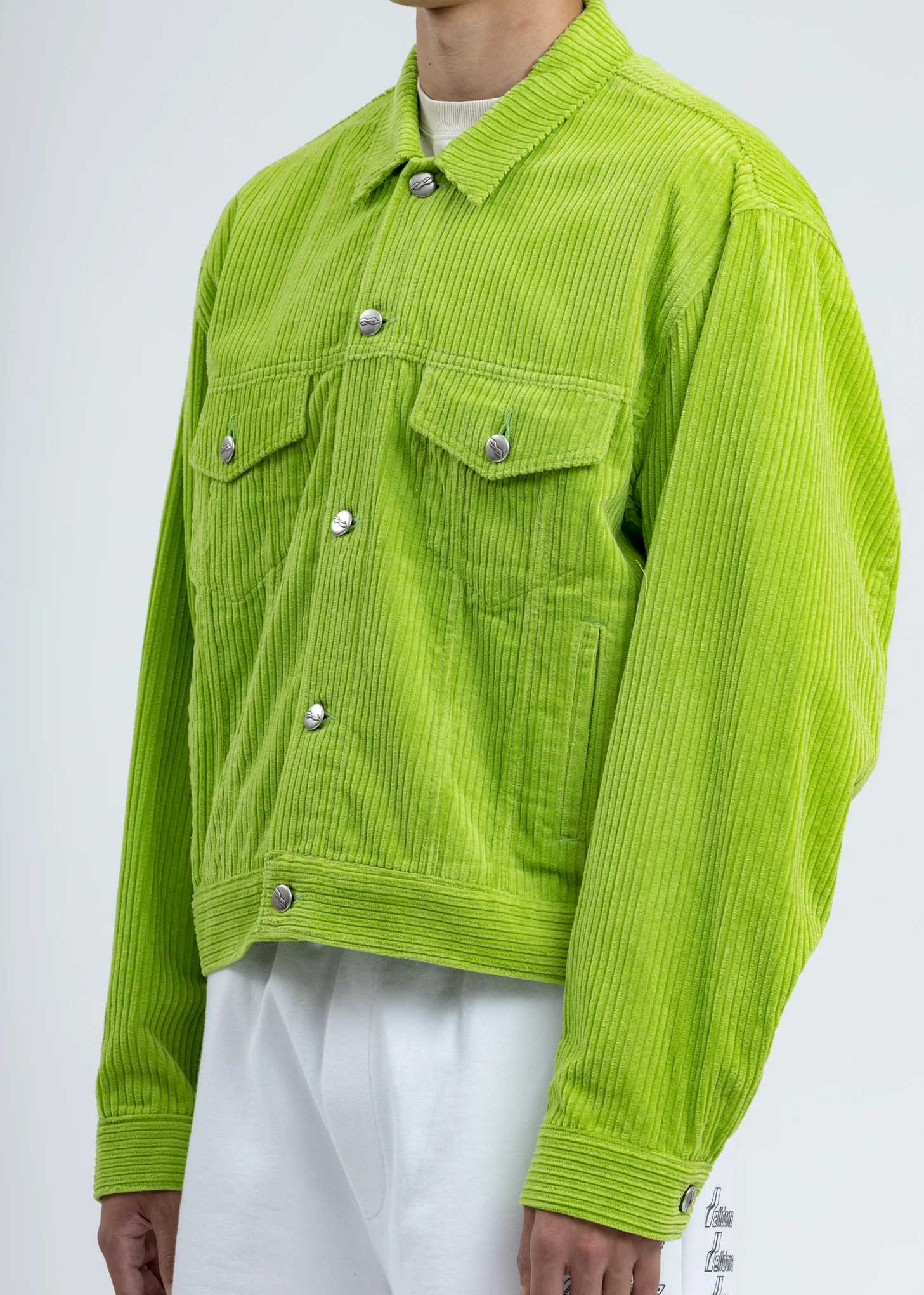 Lime Corduroy Jacket - Image 4