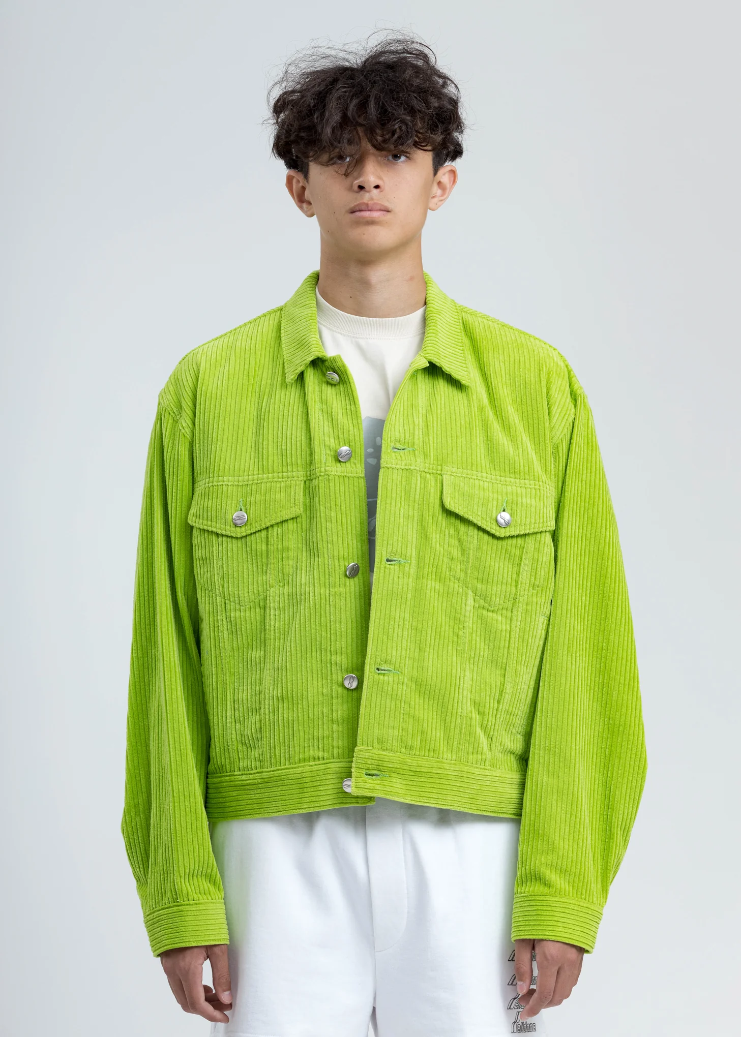 Lime Corduroy Jacket - Image 5