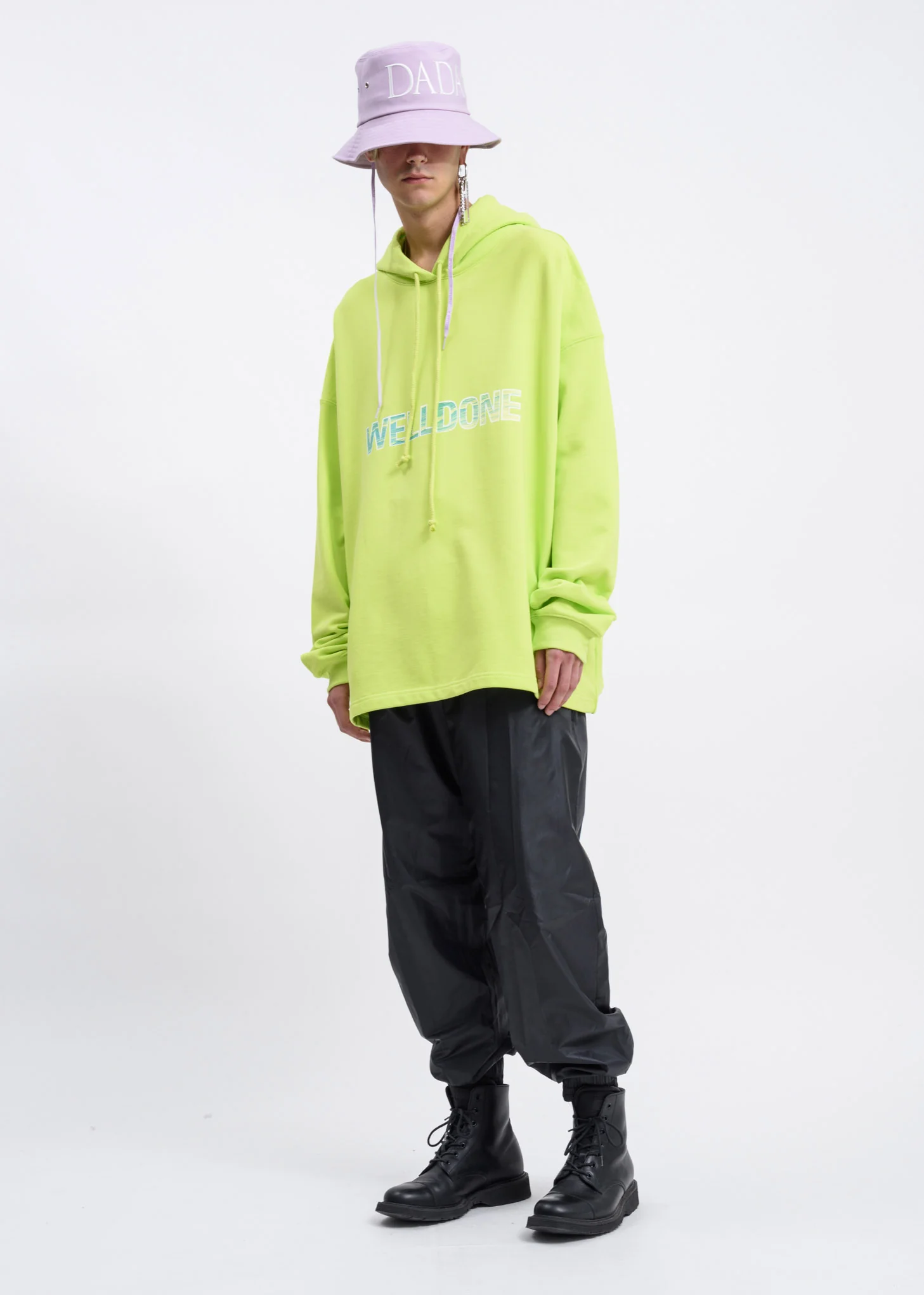 Lime New Logo Hoodie - Image 4