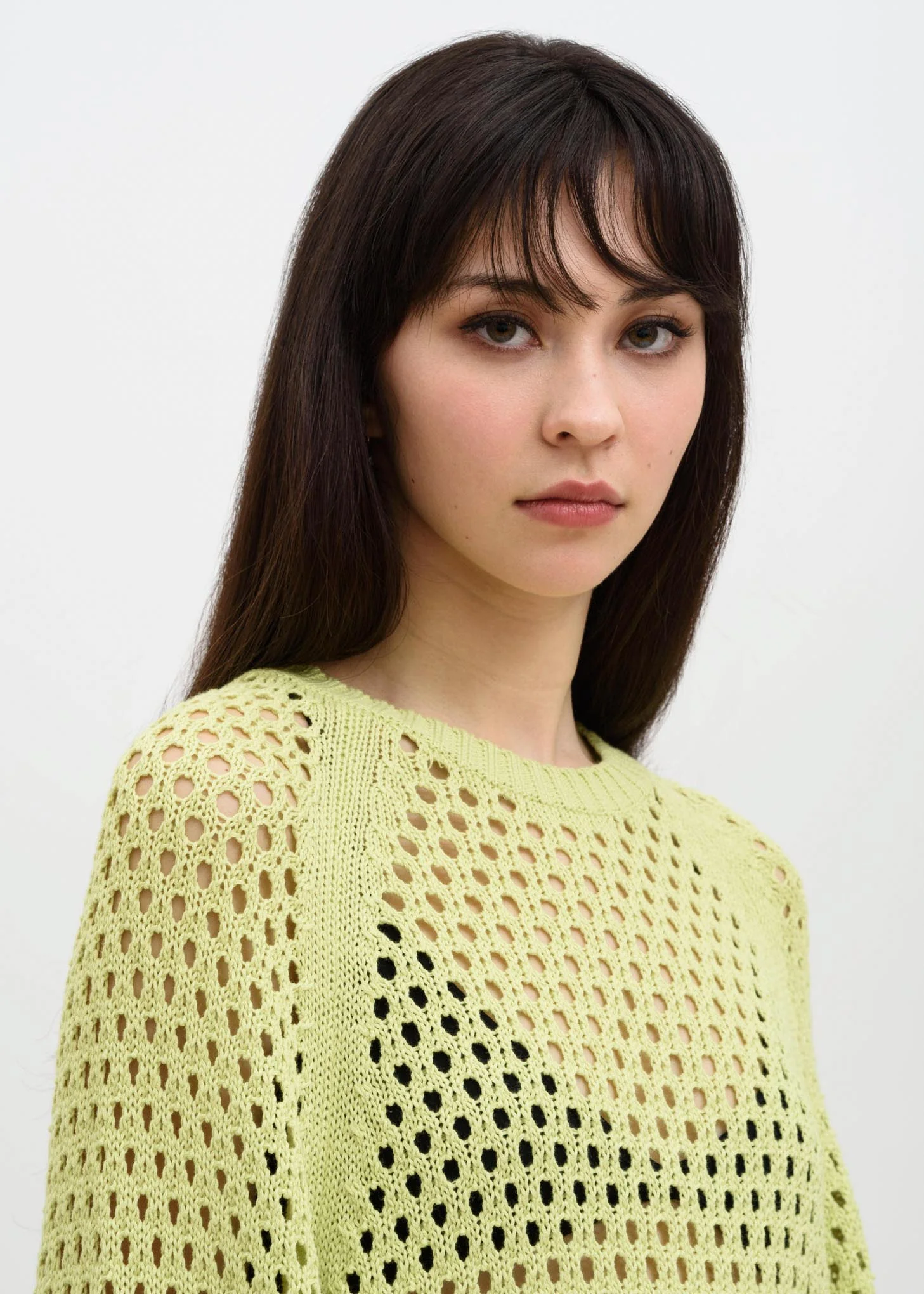 Lime Toby Crochet Sweatshirt - Image 4