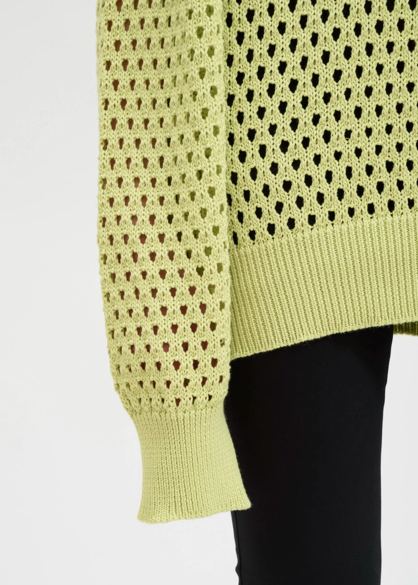 Lime Toby Crochet Sweatshirt - Image 5