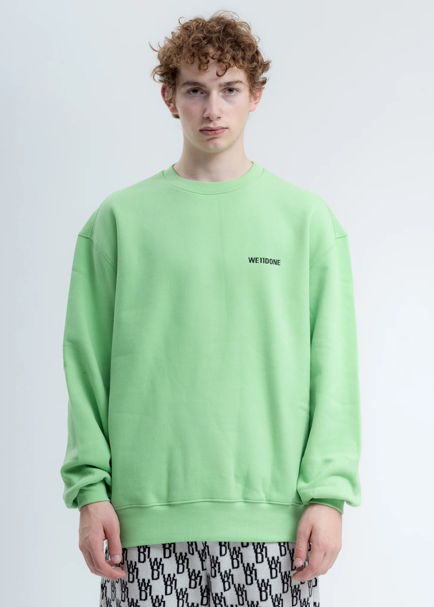Lime WD Round Logo Sweatshirt
