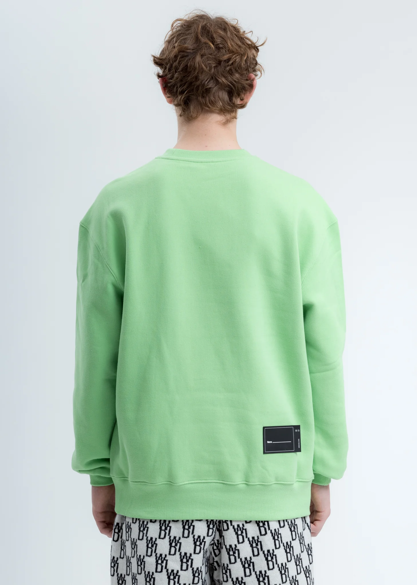 Lime WD Round Logo Sweatshirt - Image 2