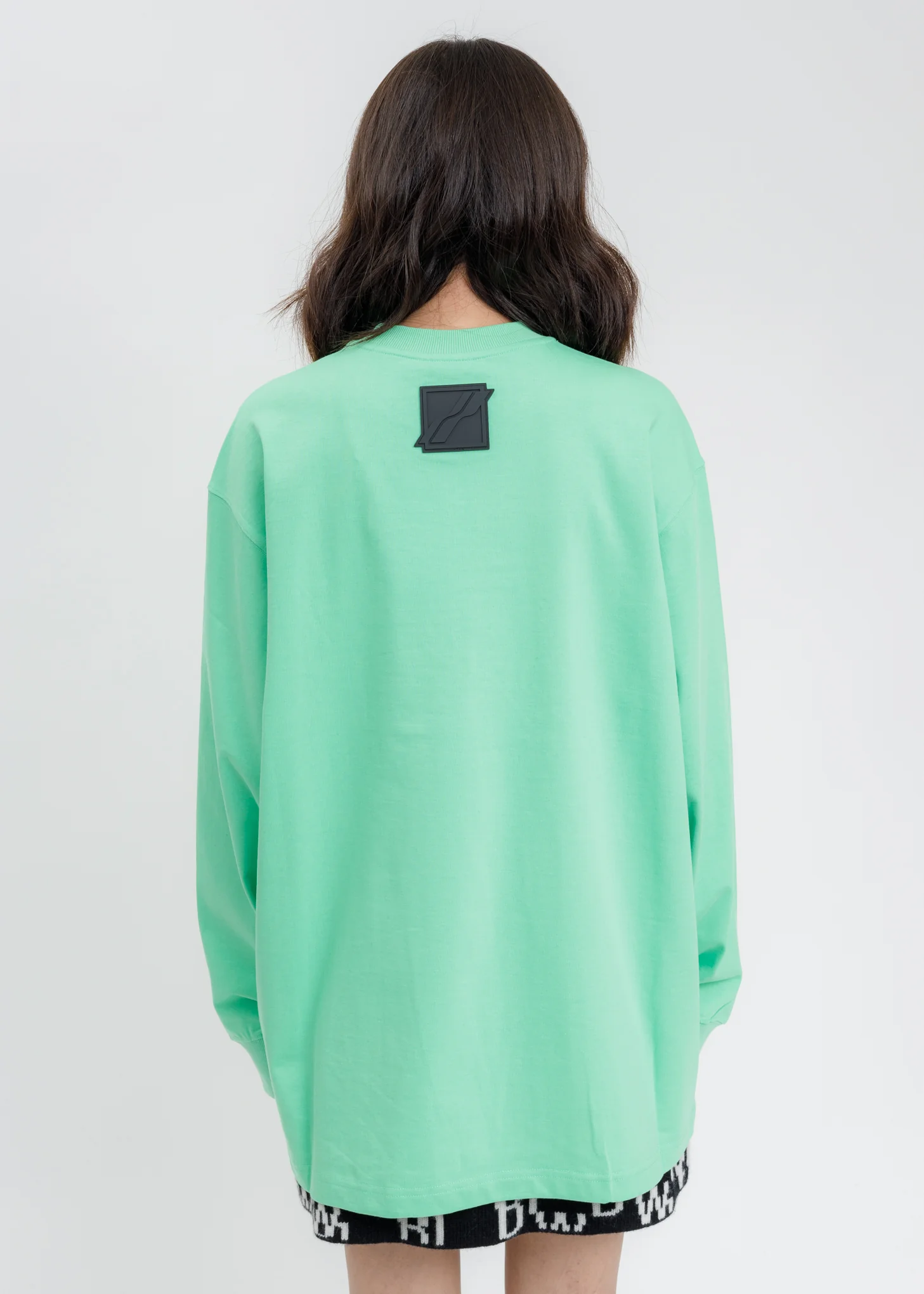 Lime WE11DONE Crystal Logo Long Sleeves - Image 2