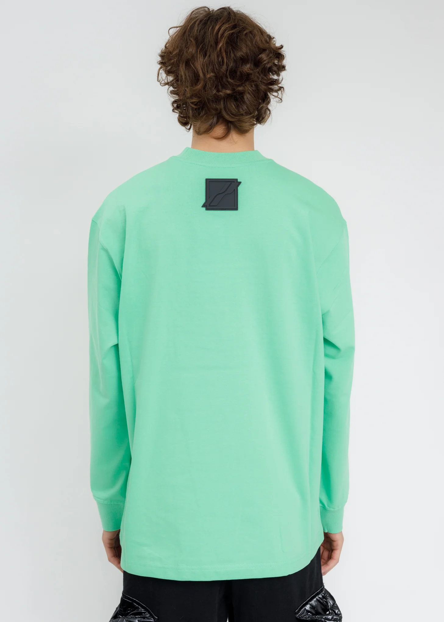 Lime WE11DONE Crystal Logo Long Sleeves - Image 2