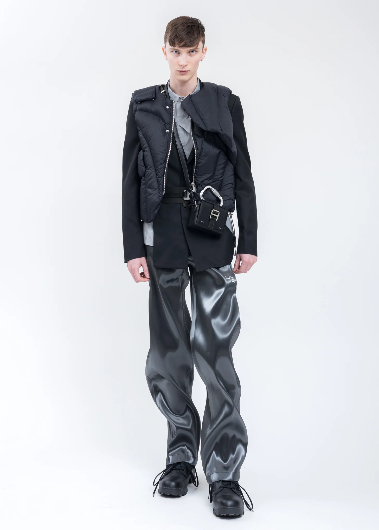 LIQUID METAL Trousers  (White HE Logo) - Image 6