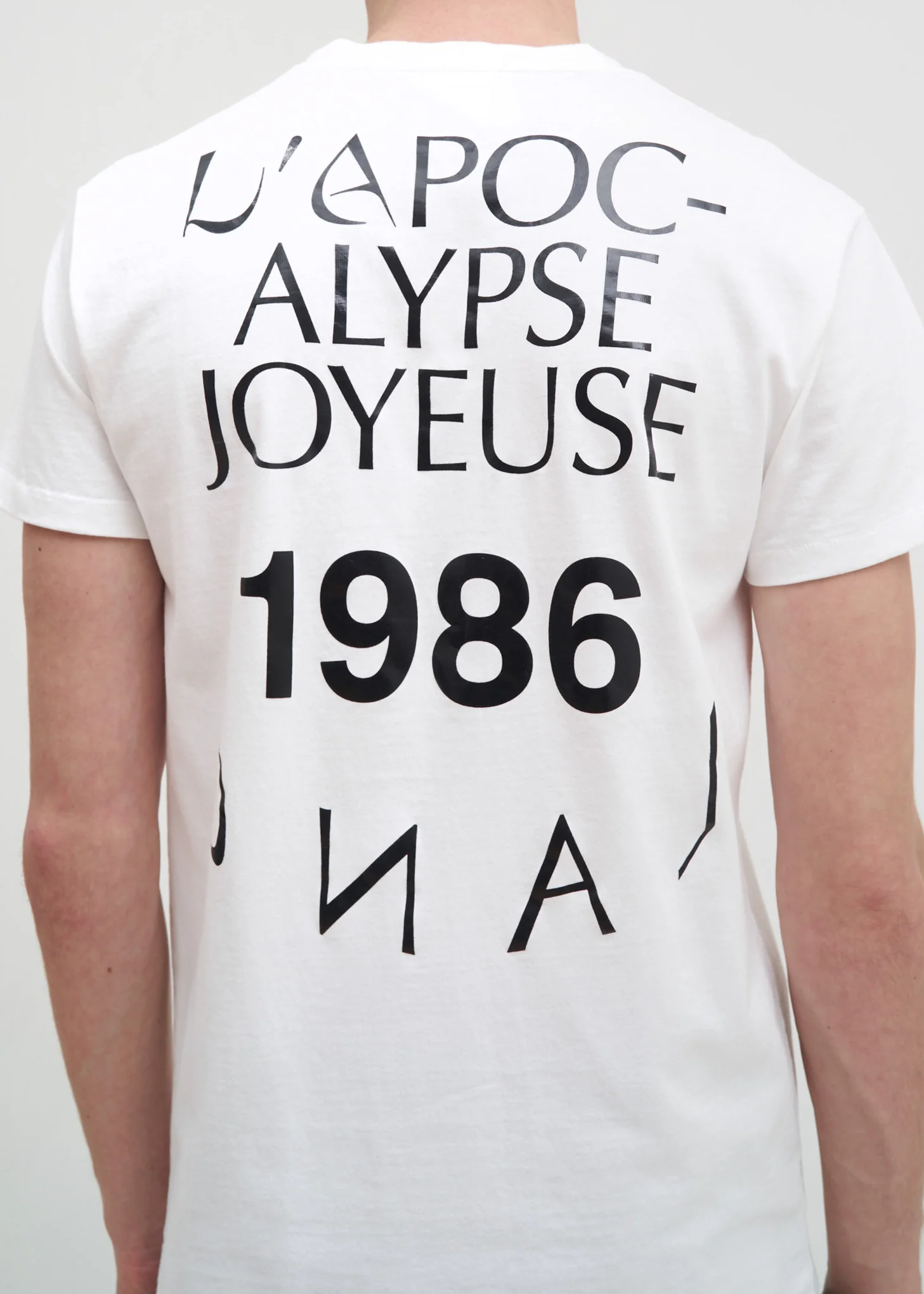 Chalk White Helmut Logo Hack Little Tee - Image 3