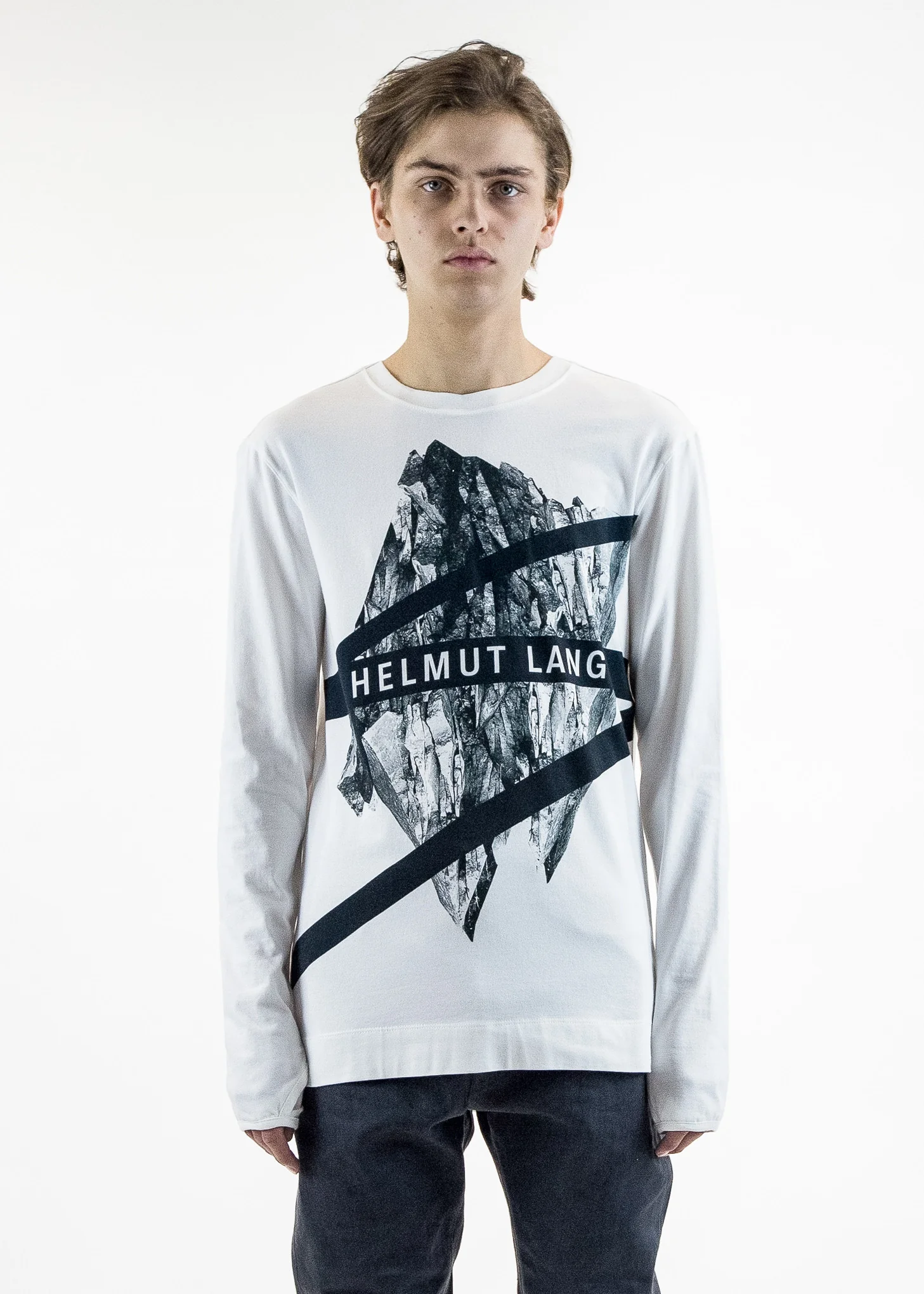 Long Sleeve Glacier Print Crewneck - Image 3
