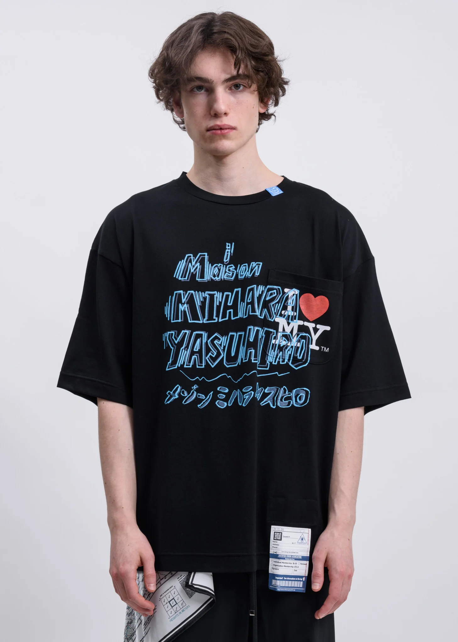 Black Maison MHARA YASUHIRO Printed T-shirt
