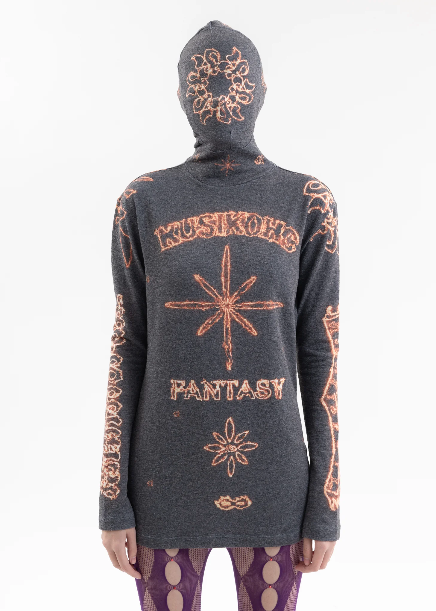 MASK PRINT TIGHT LS T-SHIRT