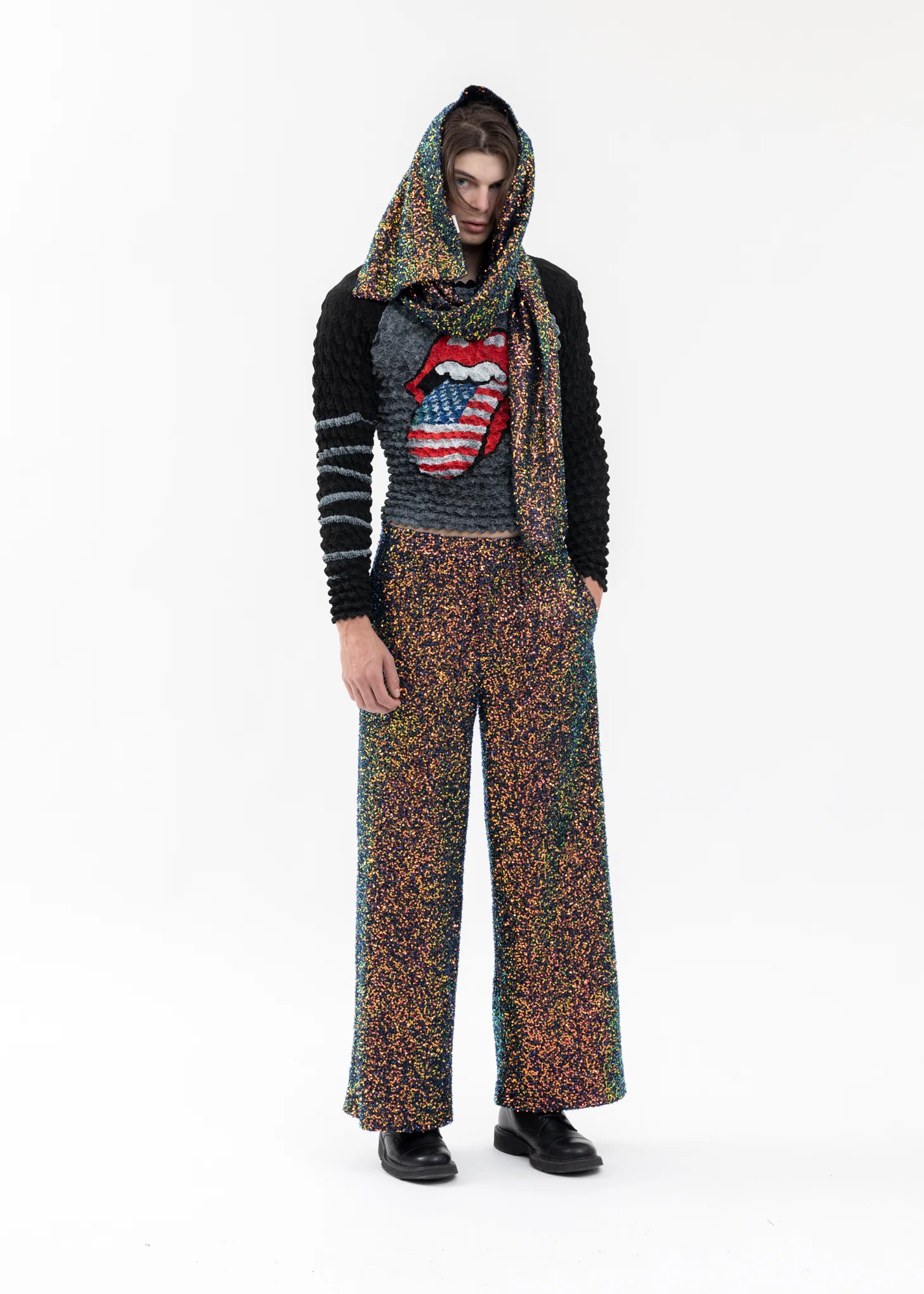 "TONGUE AND LIPS" POPCORN RAGLAN L/S T-SHIRT - MASU X The Rolling Stones - Image 7
