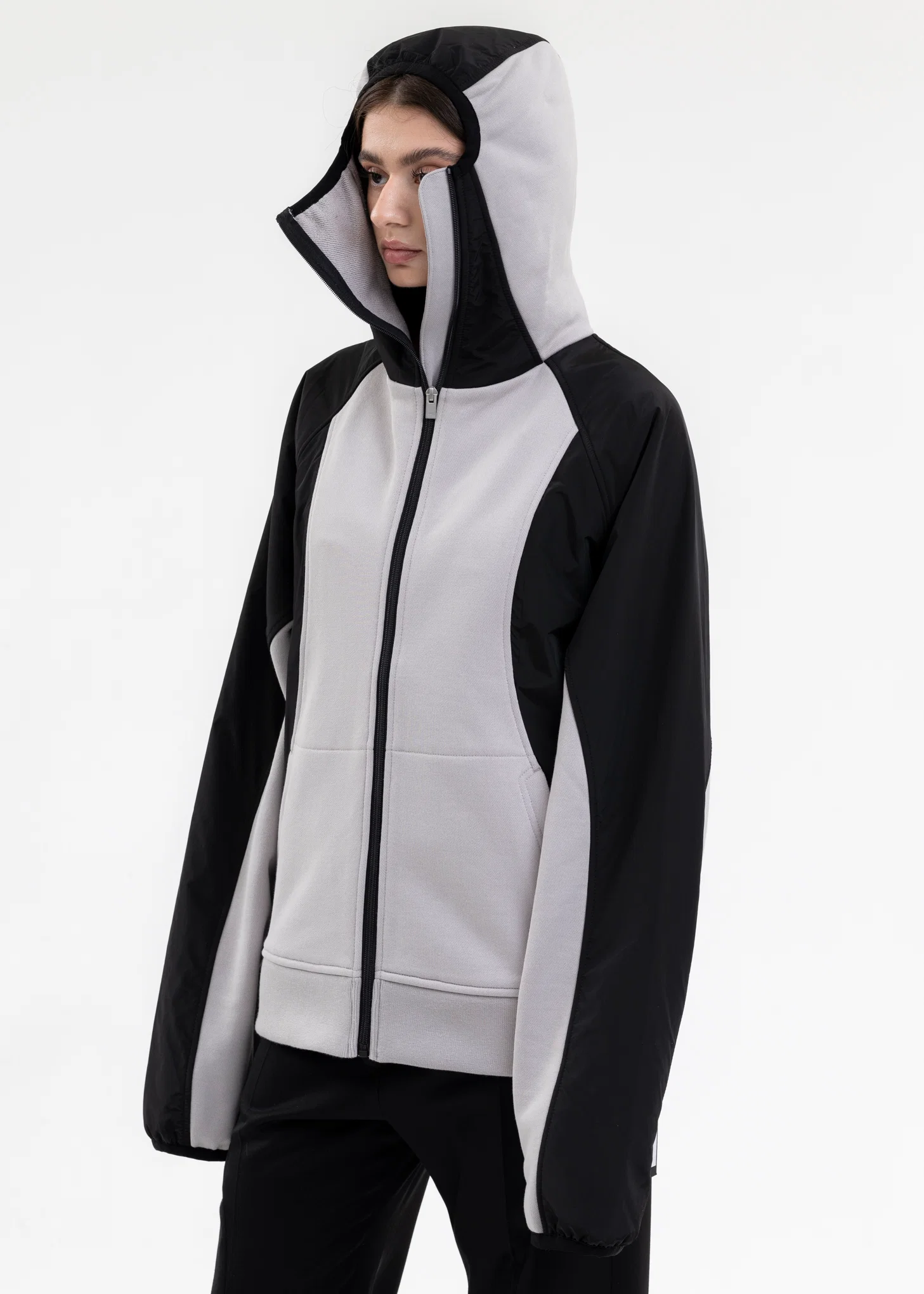 MEDIUM GREY EMPEDOCLES TECHNICAL HOODIE - Image 3