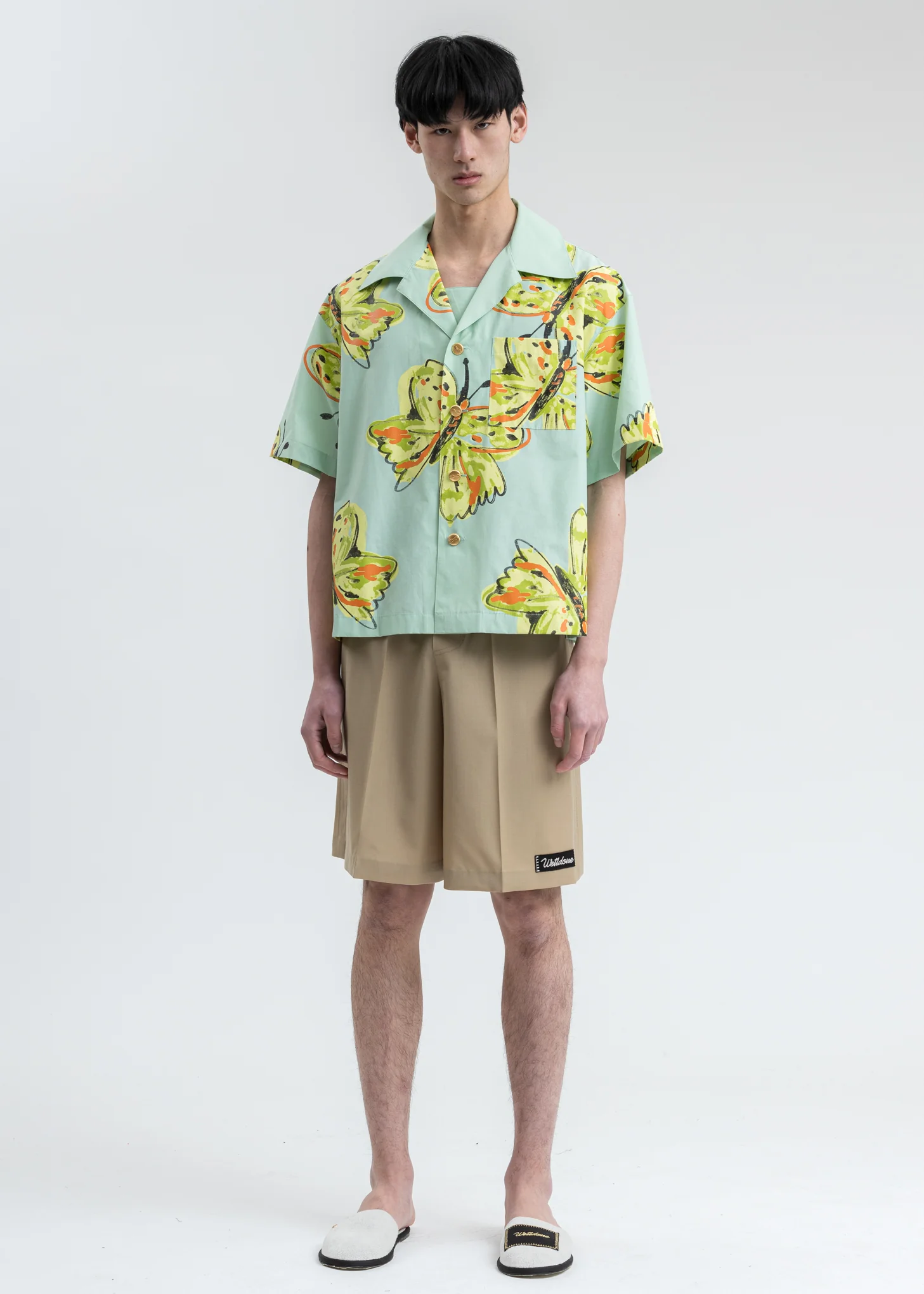 Melange Grey Logo Wappen Mules - Image 2