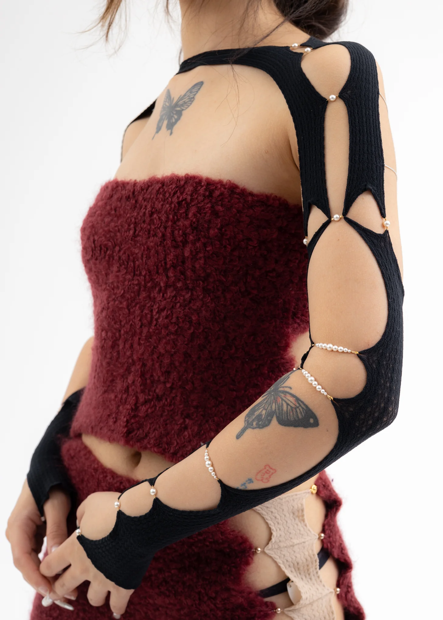 MERLOT & FICELLE FLUFFY TUBE TOP - Image 6