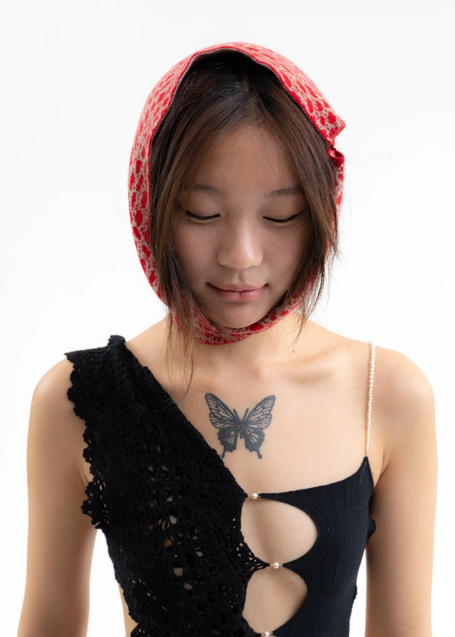 MERLOT & FICELLE JACQUARD CASHMERE SNOOD - Image 4