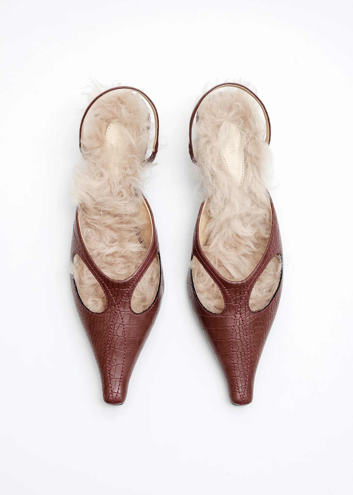 Merlot Slingback Heels - Image 3
