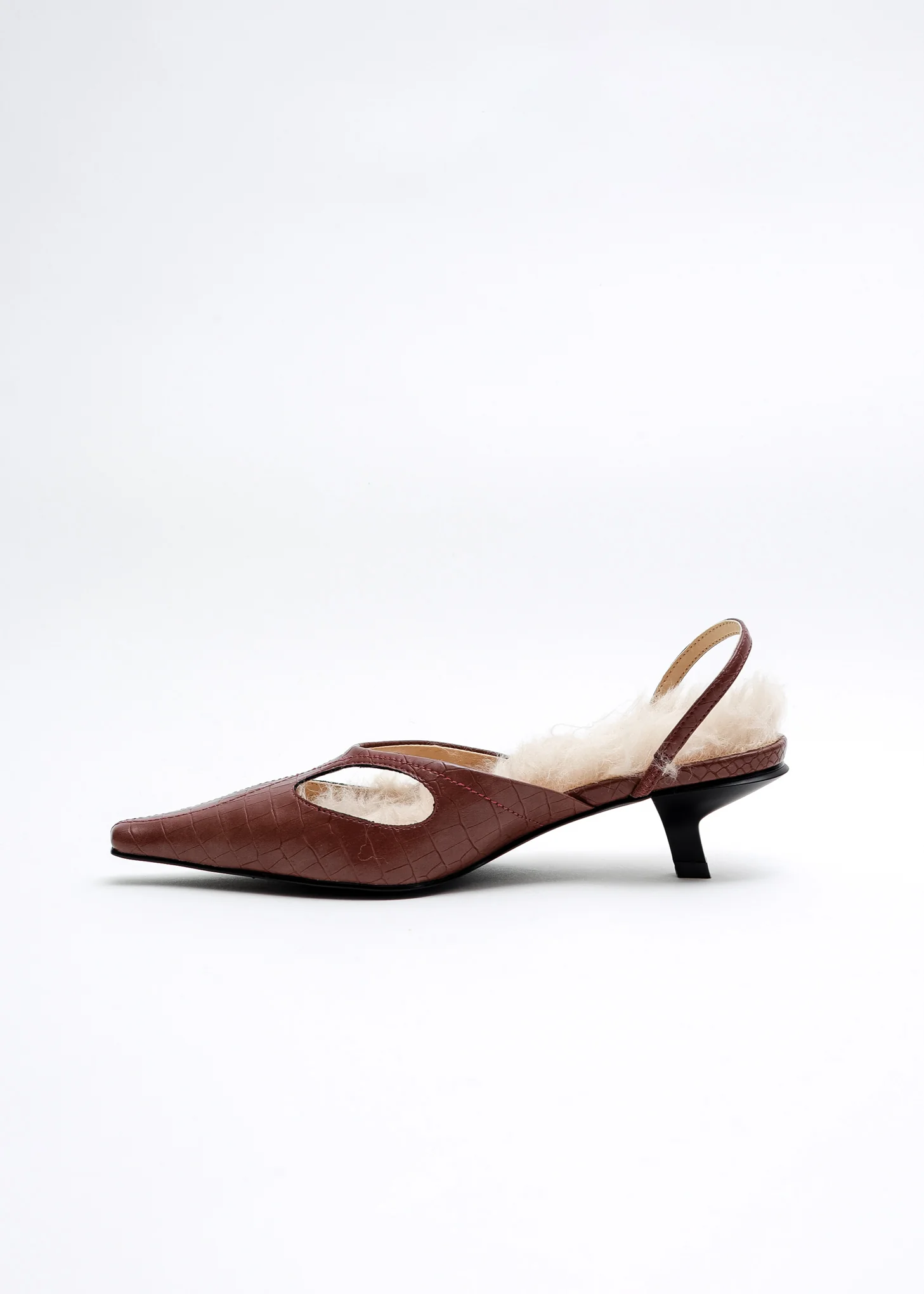 Merlot Slingback Heels - Image 4