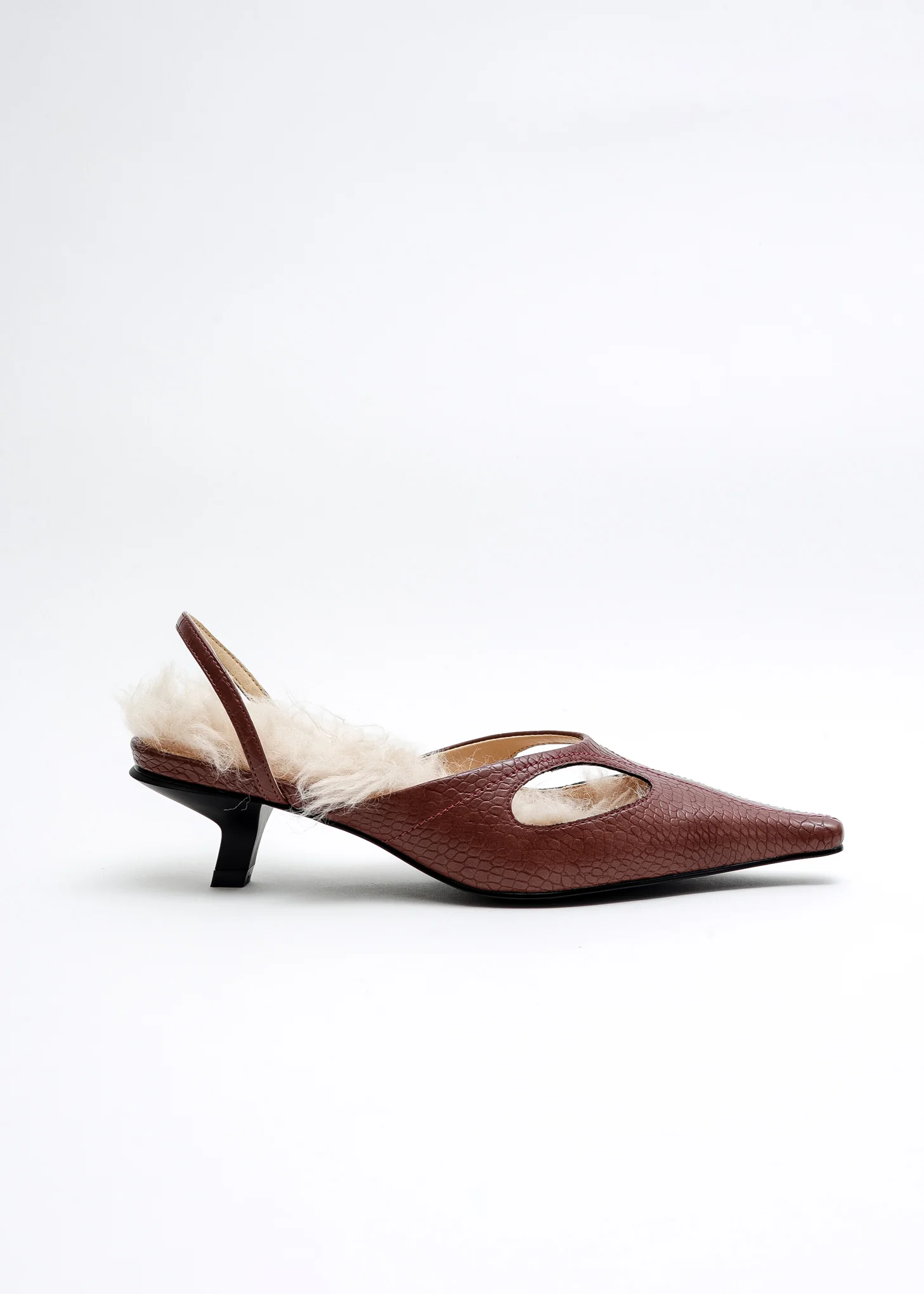 Merlot Slingback Heels - Image 5