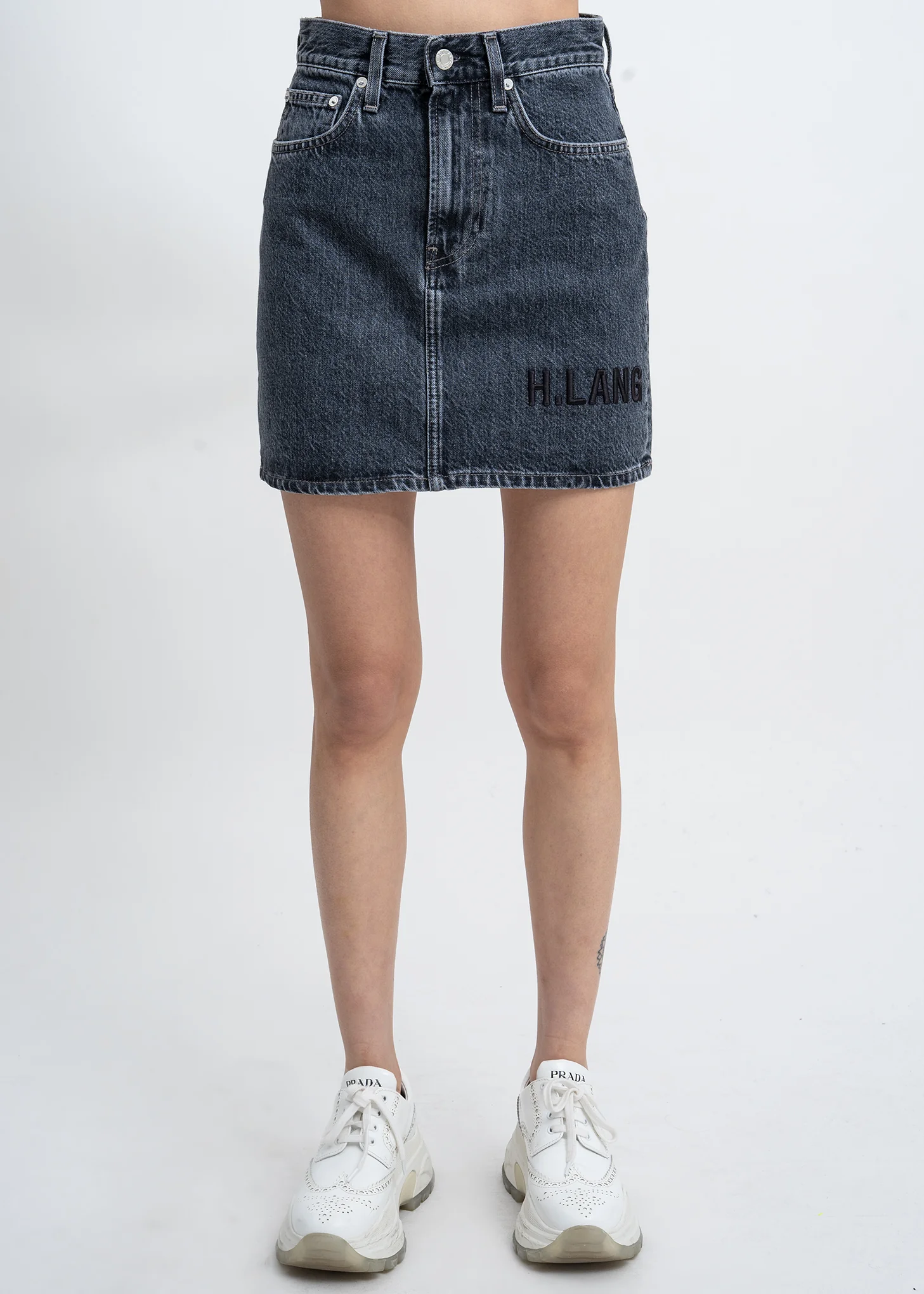 Midnight Stone Logo Mini Skirt