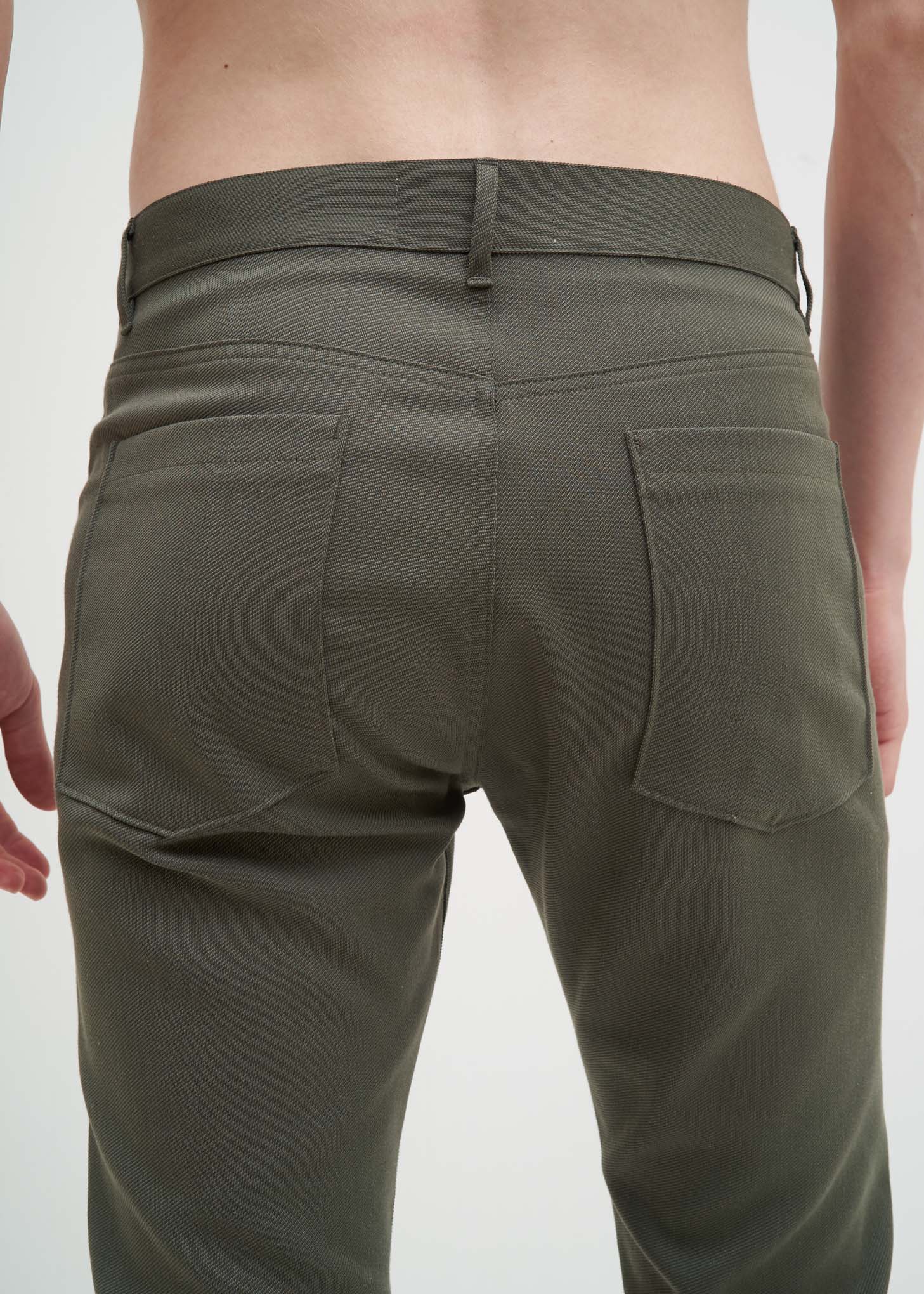 Military Green Skinny Pants - Image 4