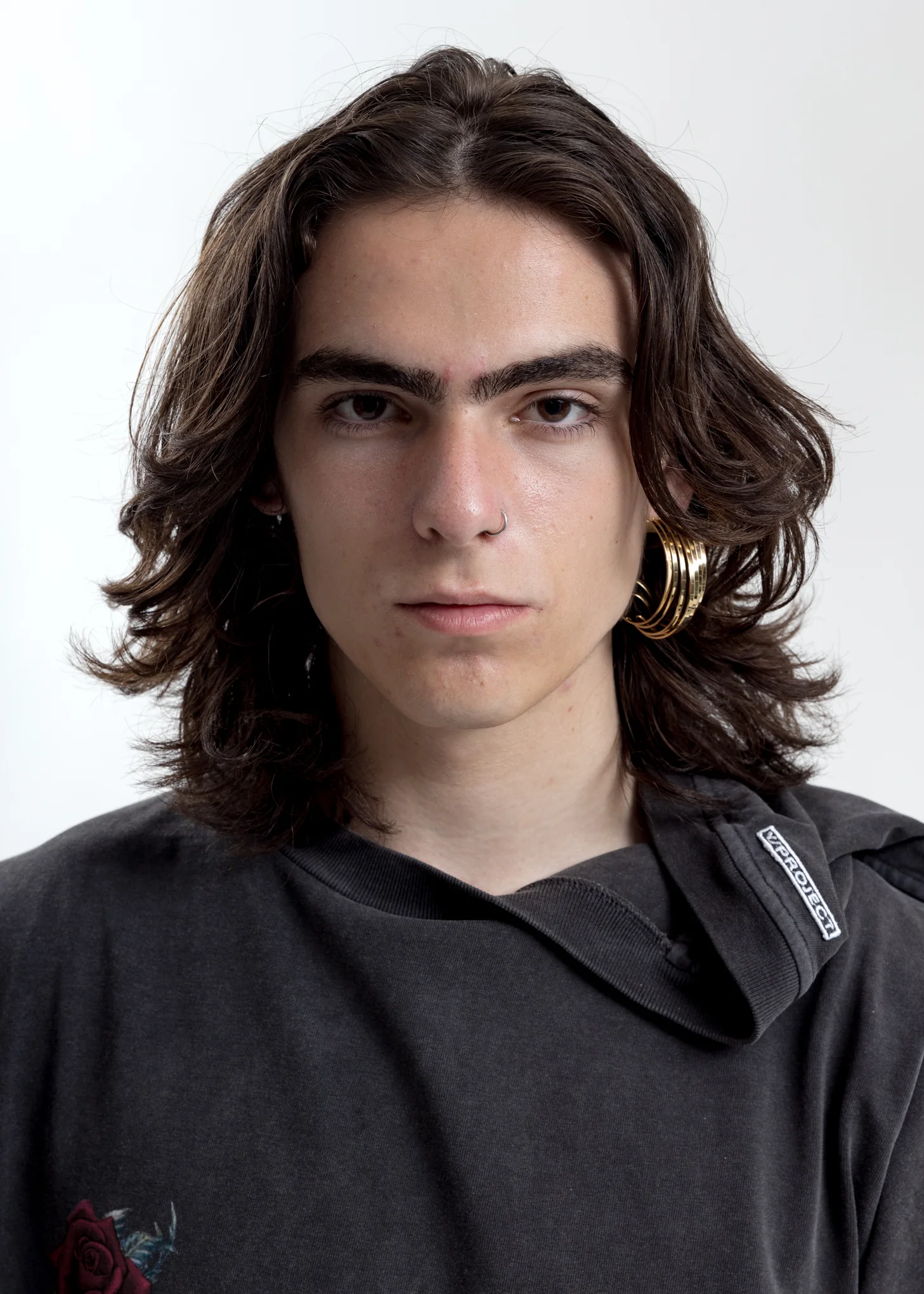 Mini Gold Deconstructed Hoop Earrings (Single) - Image 2