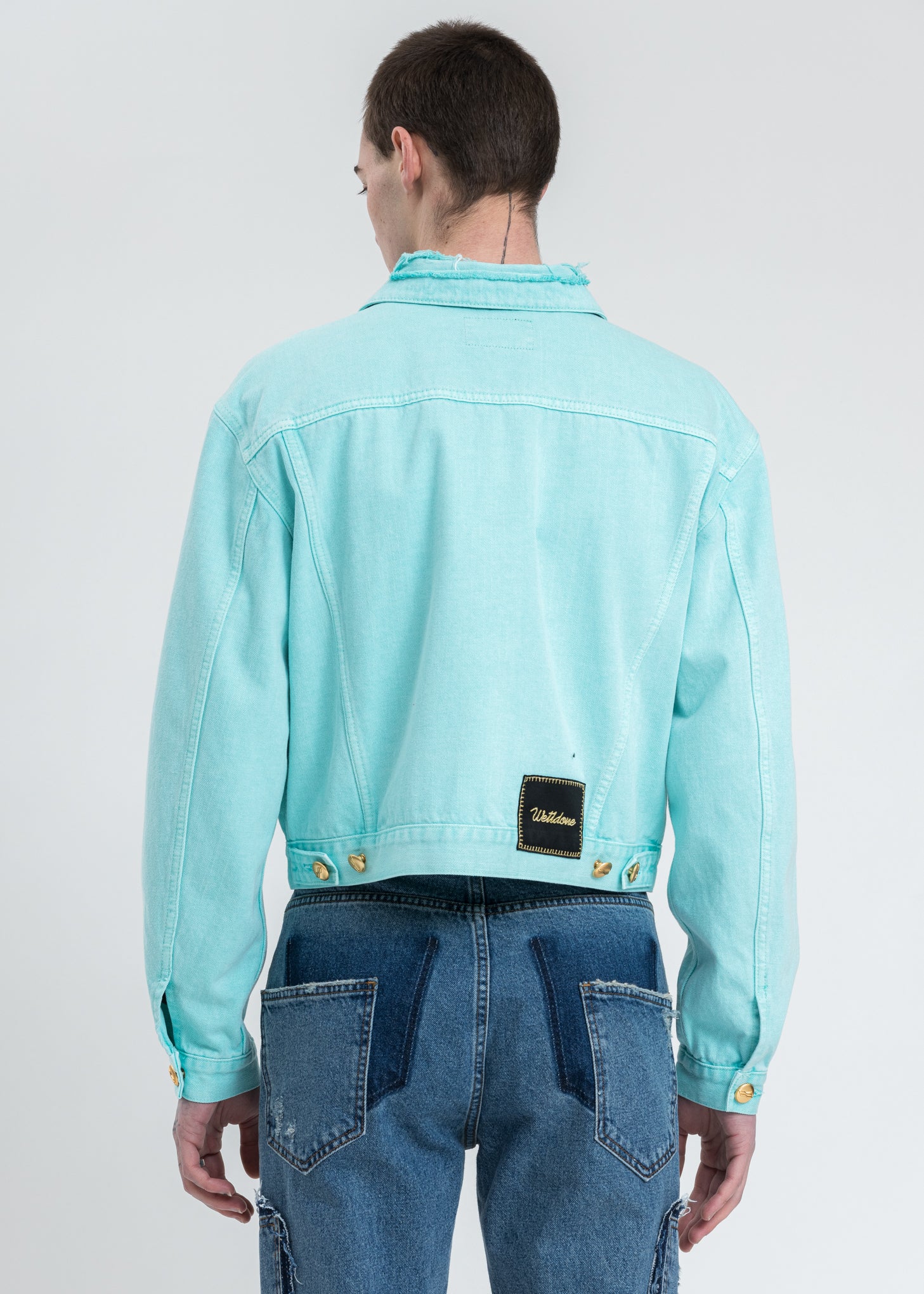 Mint Basic Short Denim Jacket - Image 3