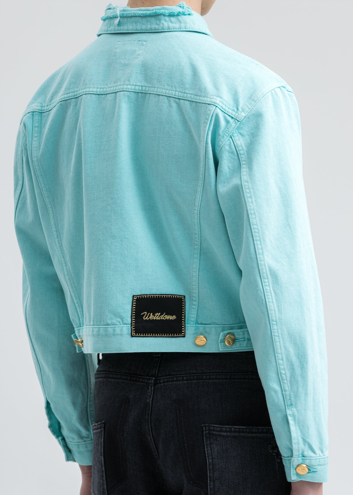 Mint Basic Short Denim Jacket - Image 4