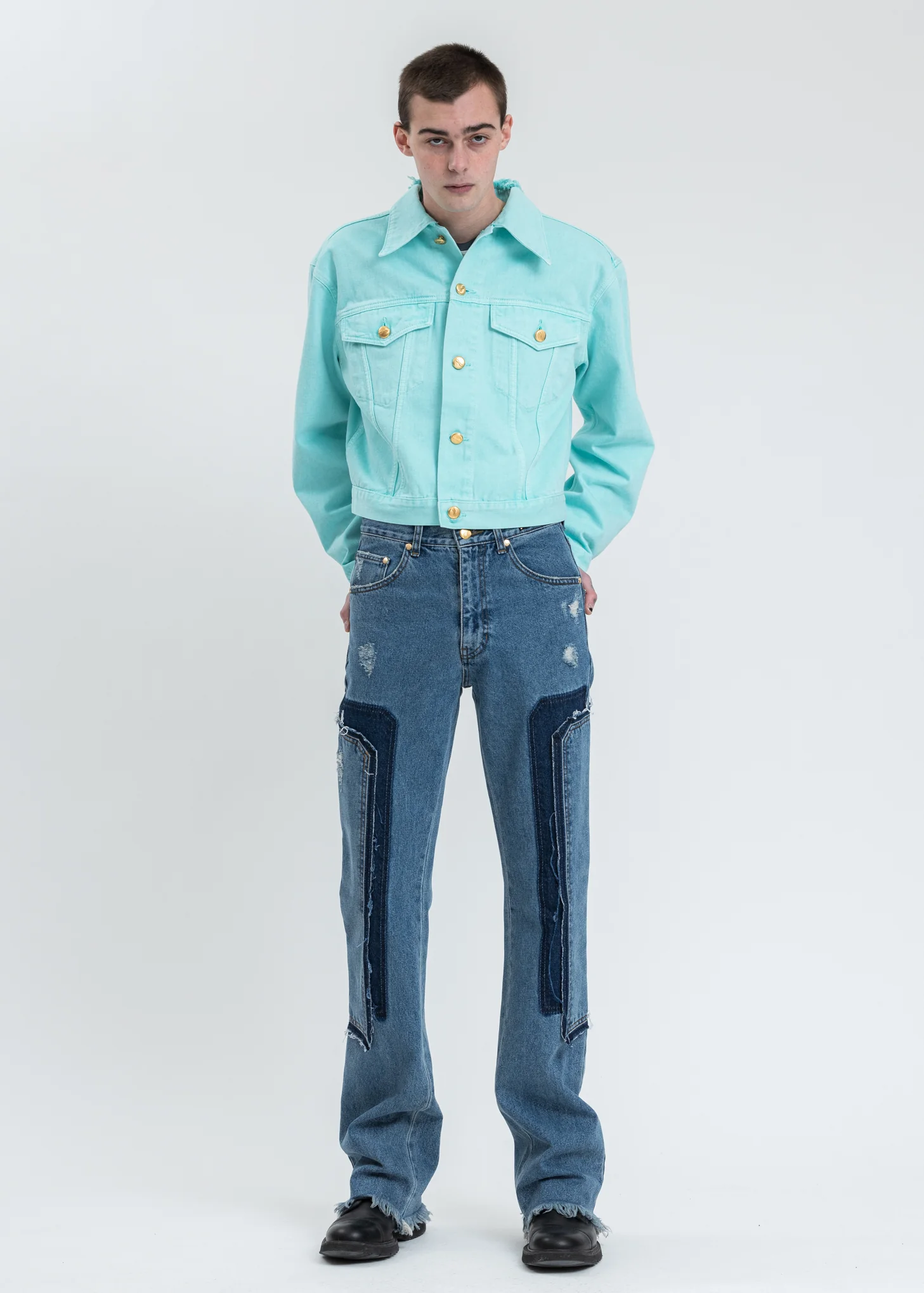 Mint Basic Short Denim Jacket - Image 7