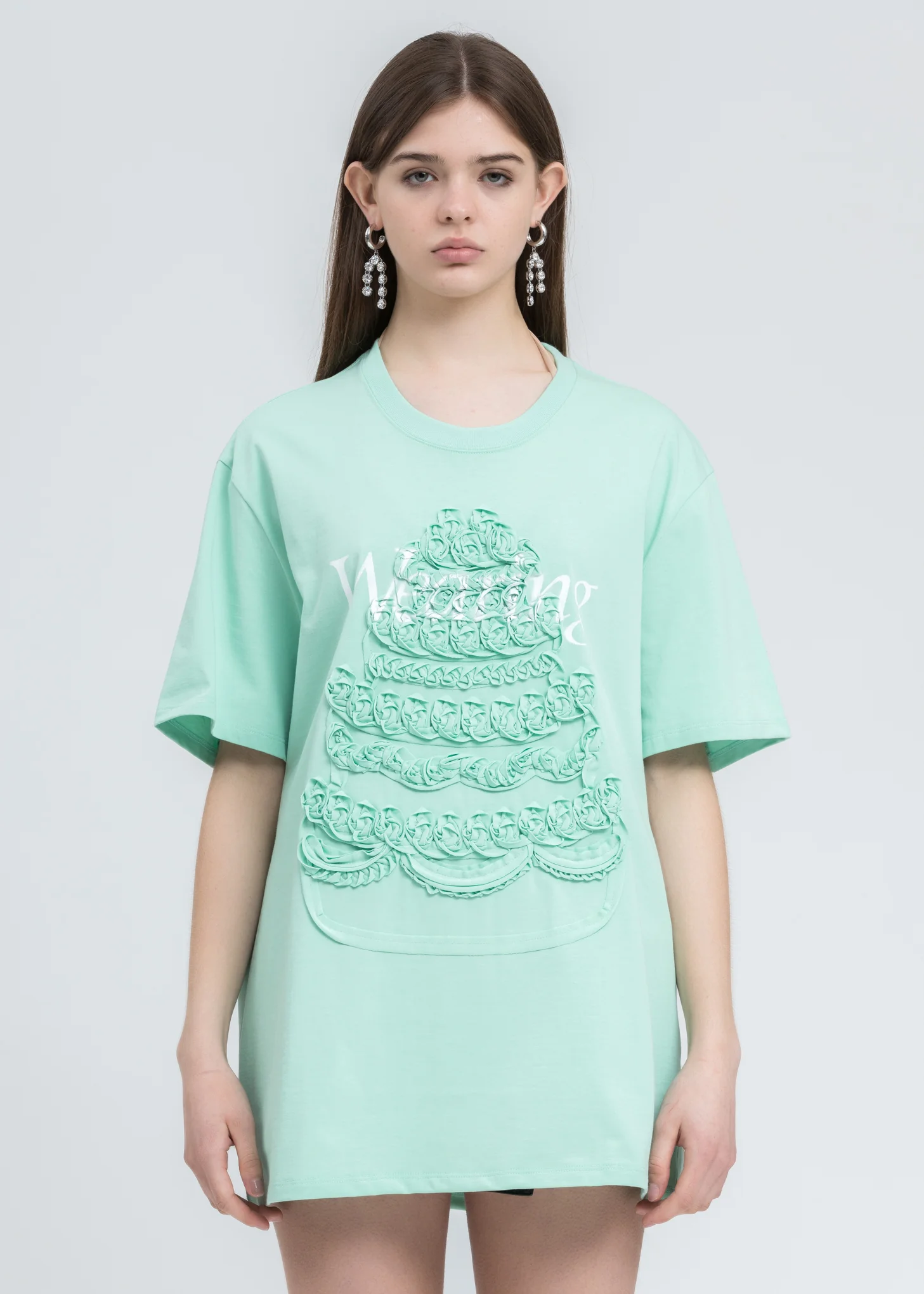 Mint Cake Embroidery T-Shirt