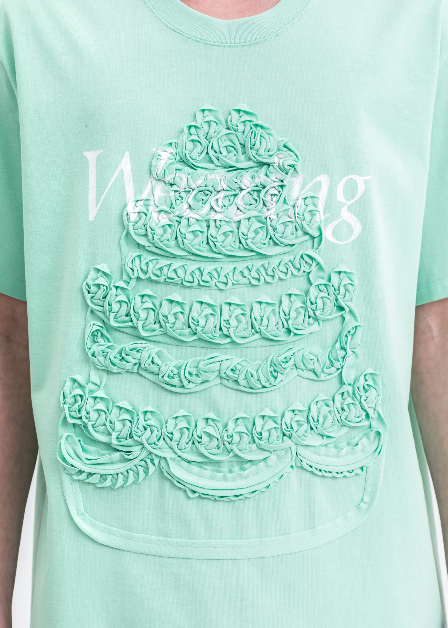 Mint Cake Embroidery T-Shirt - Image 2