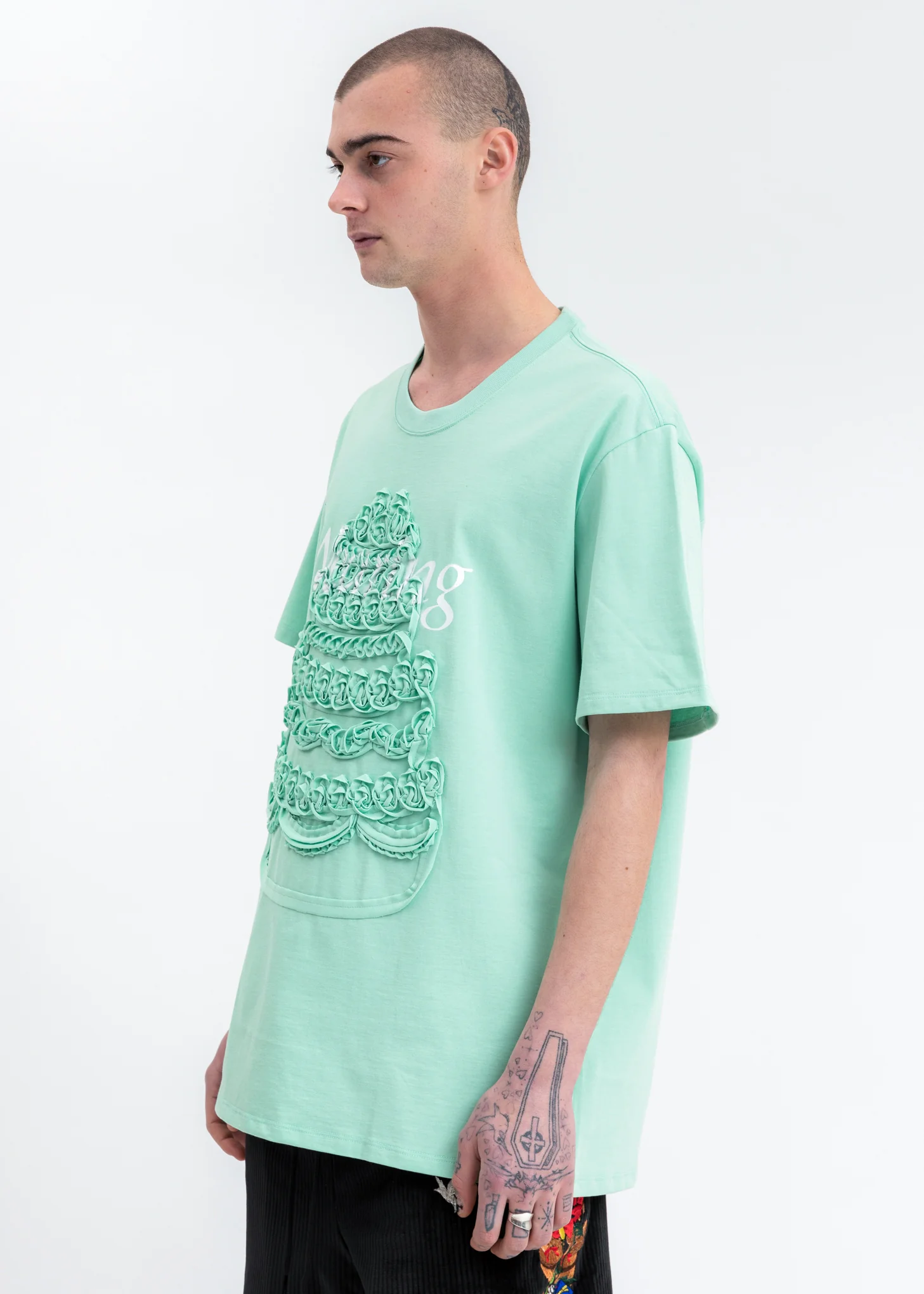 Mint Cake Embroidery T-Shirt - Image 3