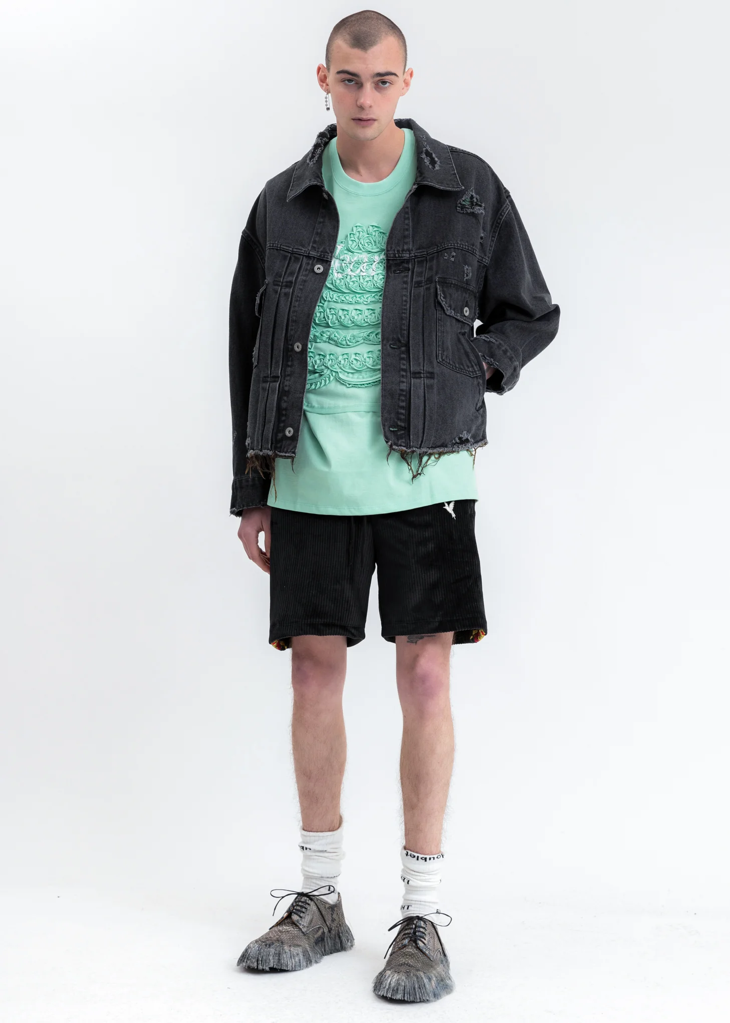Mint Cake Embroidery T-Shirt - Image 5
