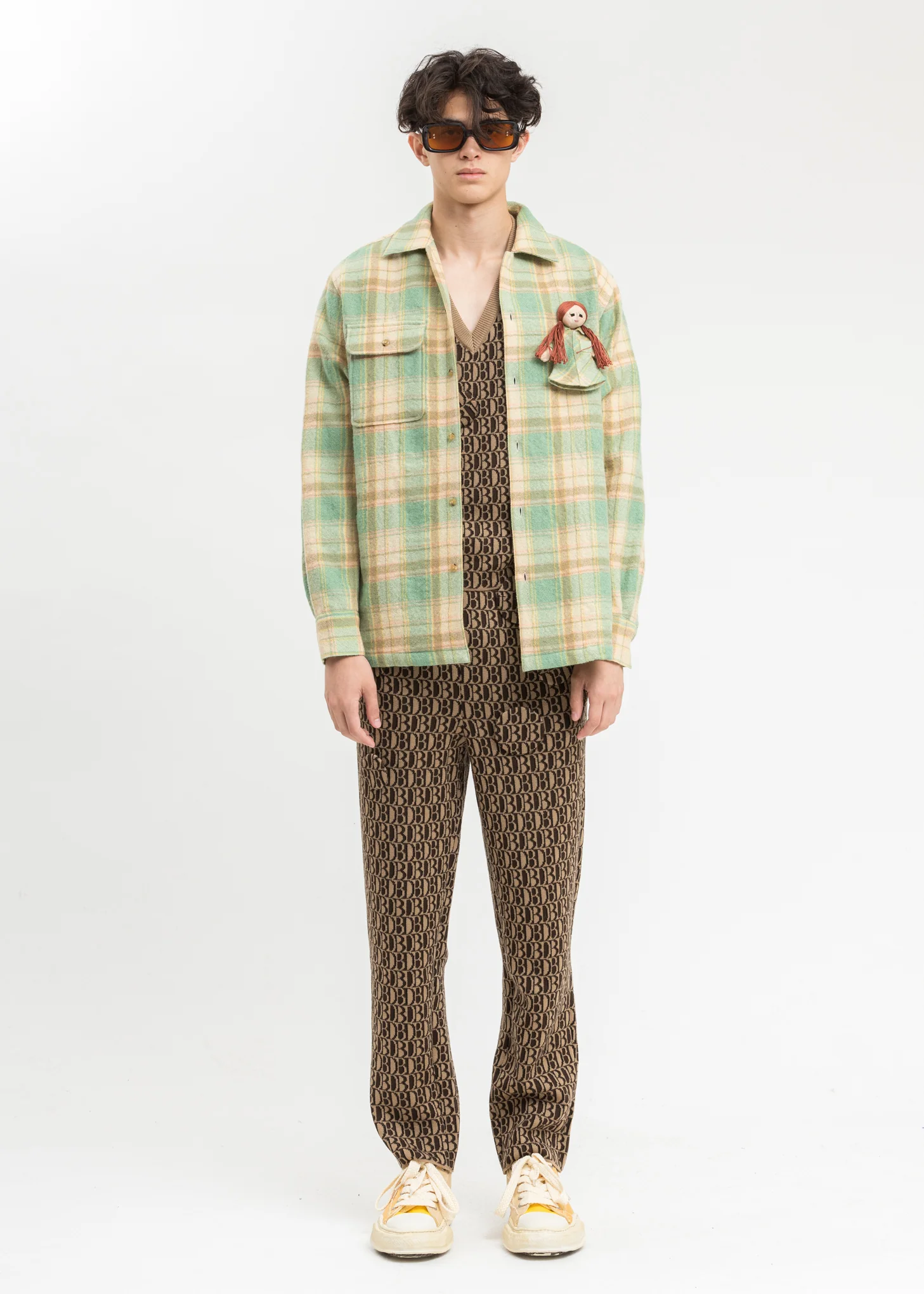 Mint Check Shirt With My Doll - Image 6