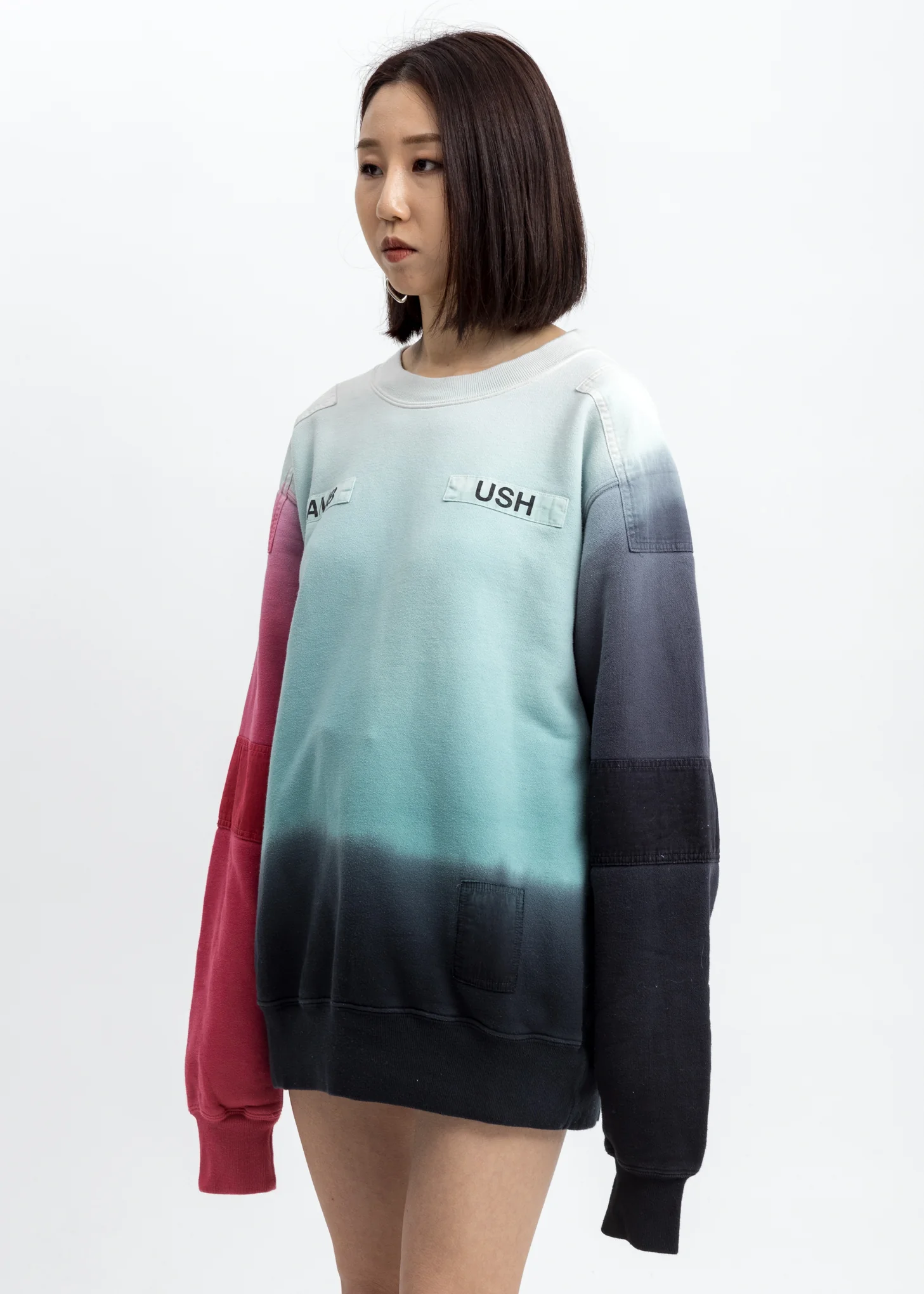 Mint Multicolor New Patchwork Sweatshirt - Image 3