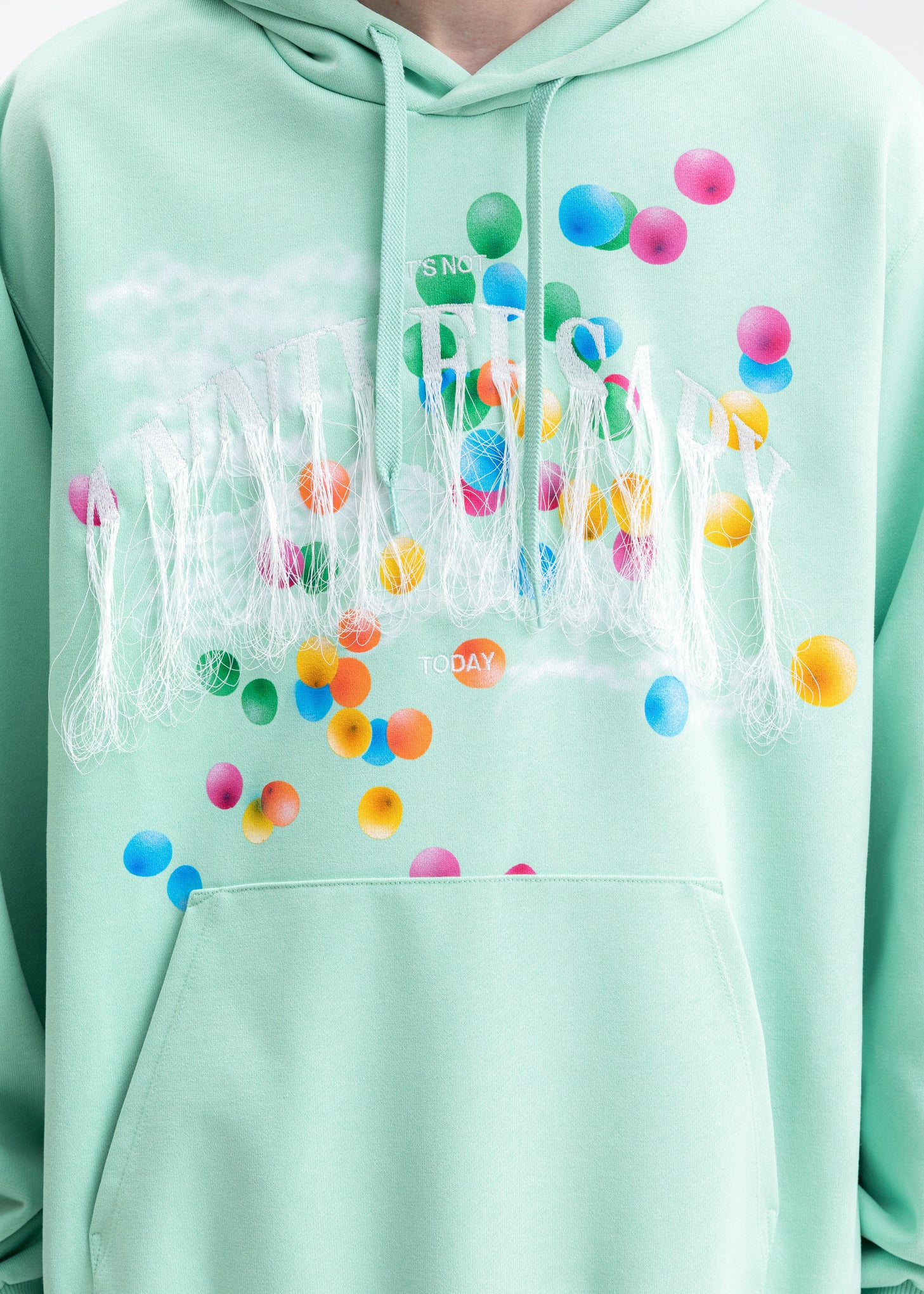 Mint Not Anniversary Embroidery Hoodie - Image 2