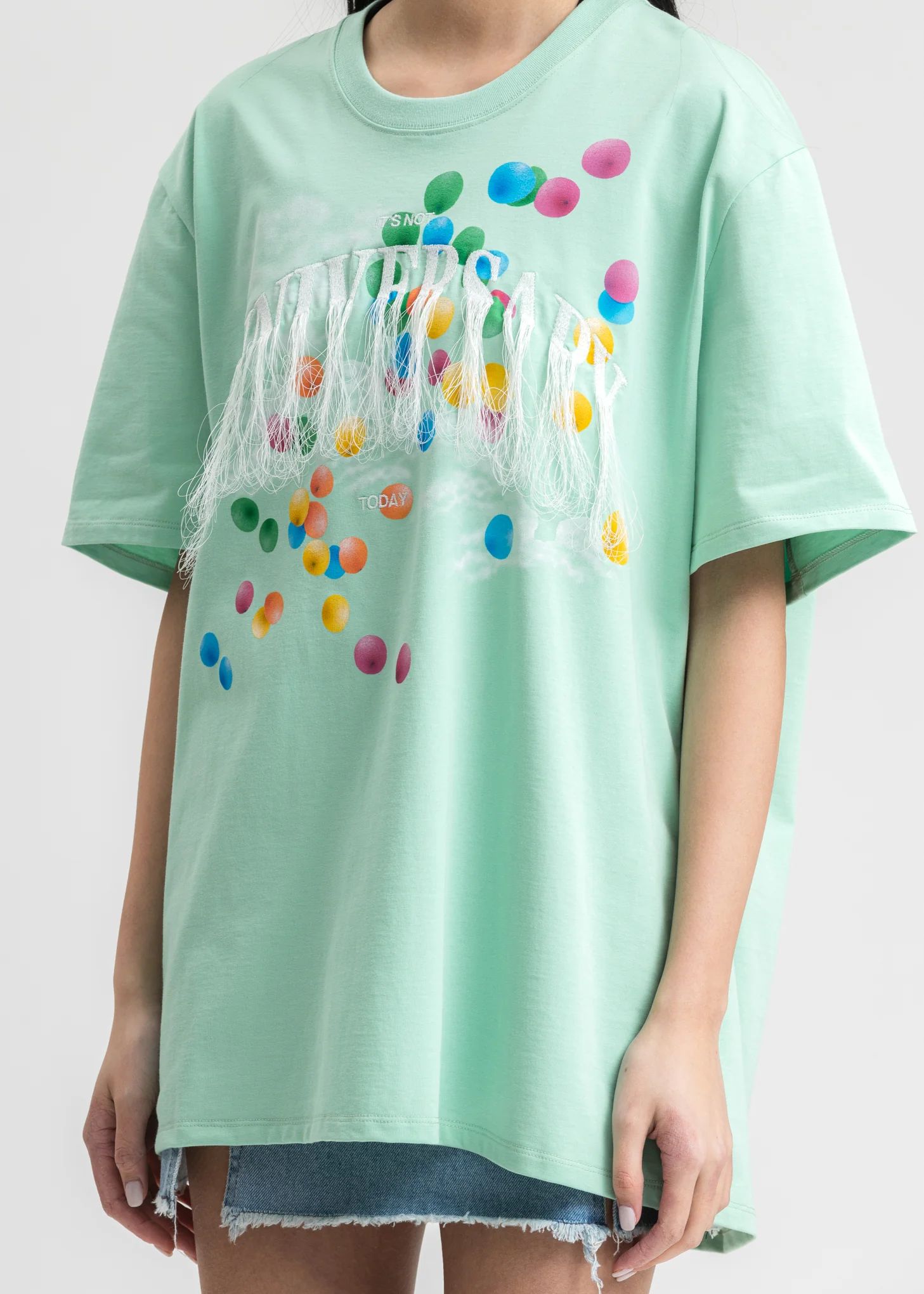 Mint Not Anniversary Embroidery T-Shirt - Image 2