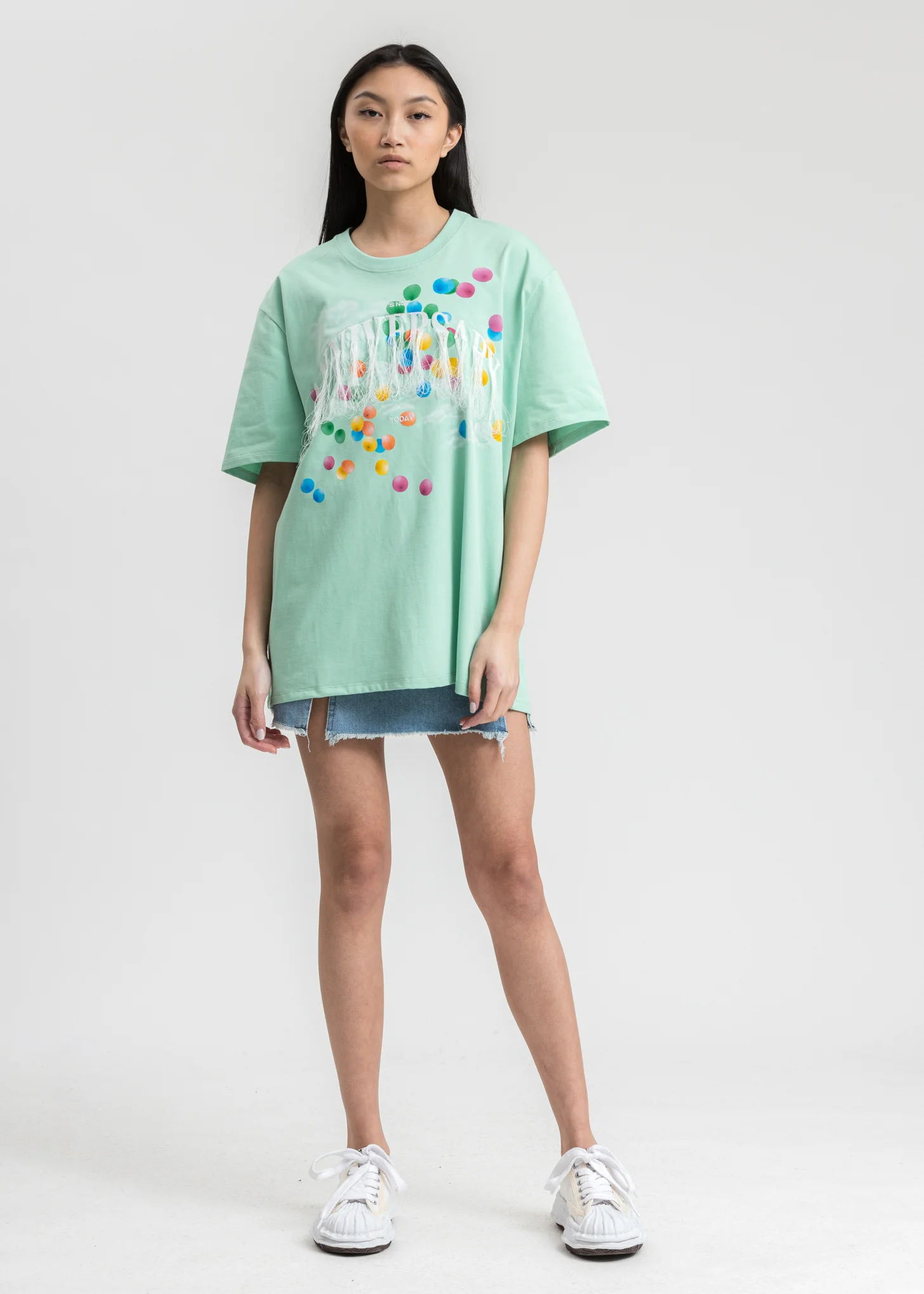 Mint Not Anniversary Embroidery T-Shirt - Image 5