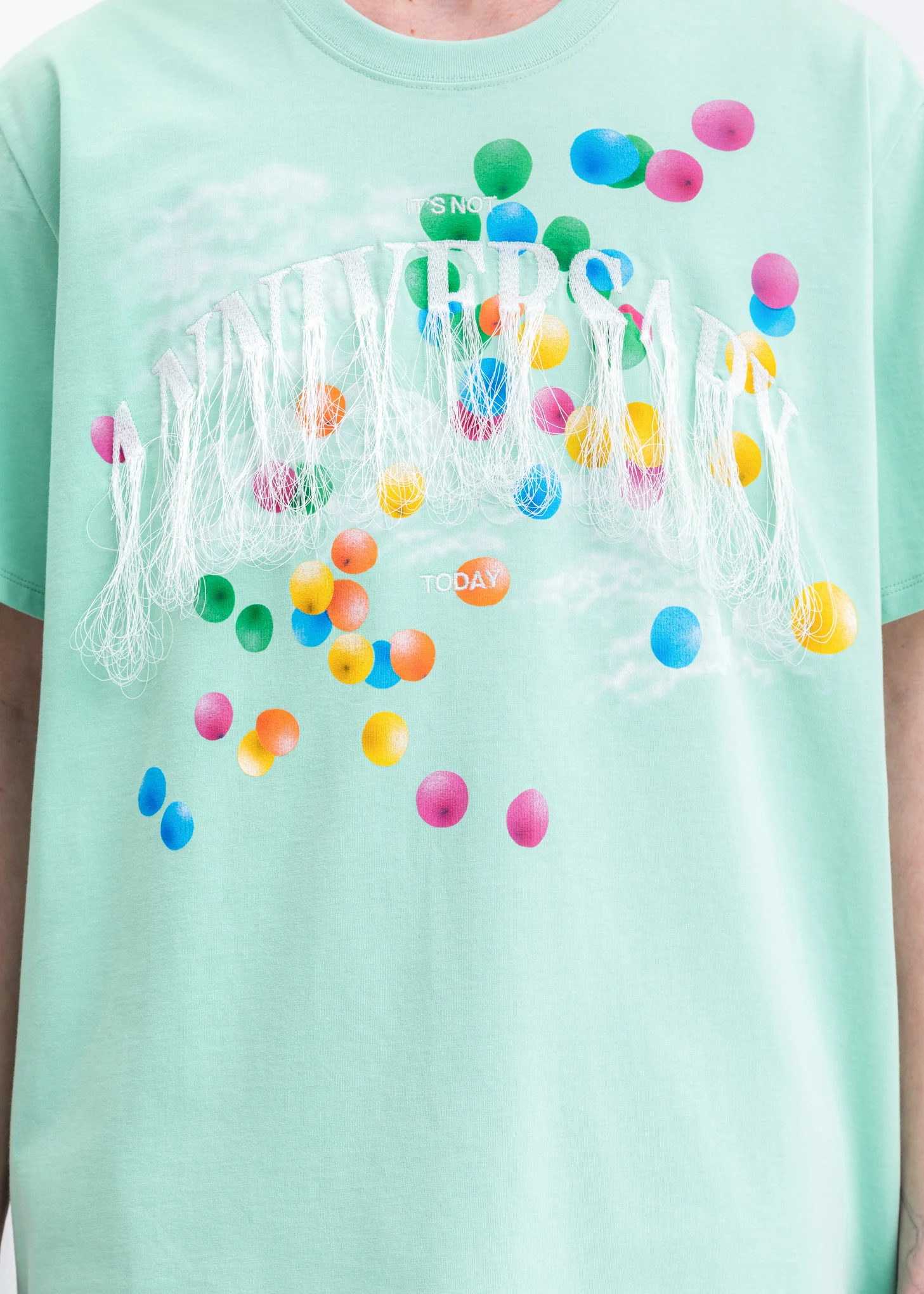 Mint Not Anniversary Embroidery T-Shirt - Image 2