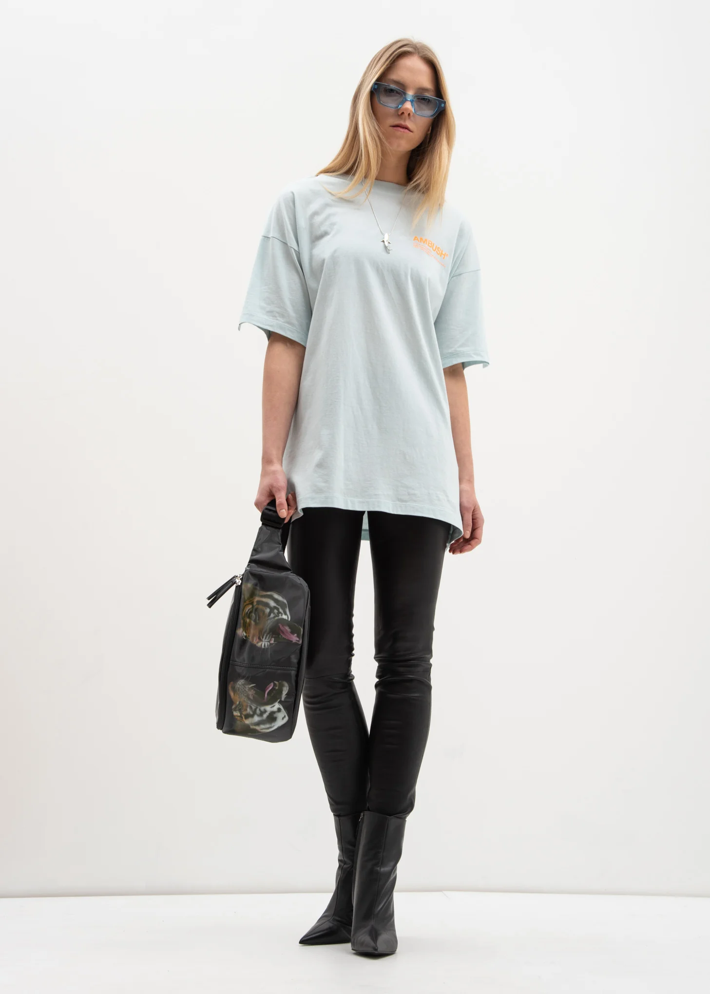 Mint Oversized Fin T-Shirt - Image 5