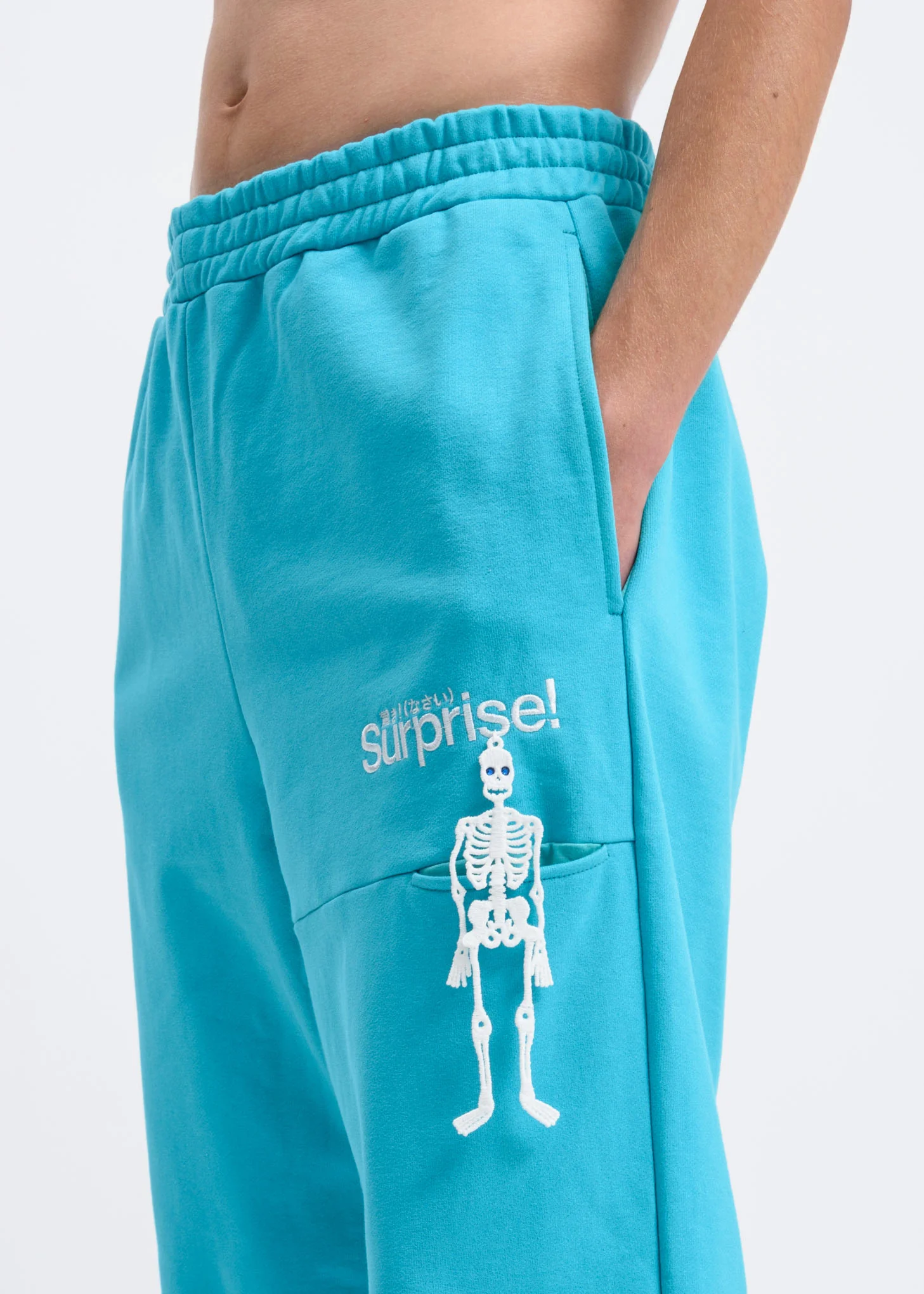 Mint “Surprise” Embroidery Sweatpants - Image 2