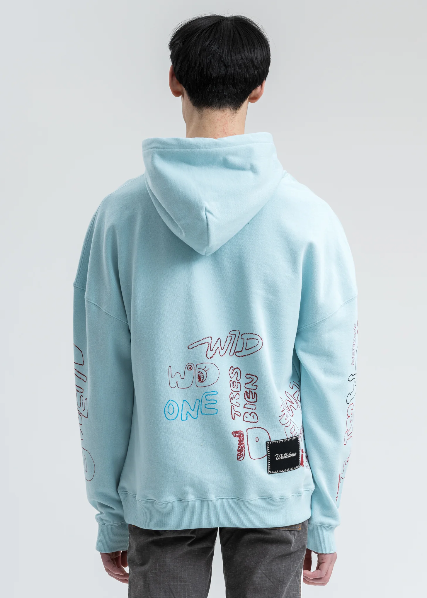 Mint WD Graffiti Version 1 Hoodie - Image 2