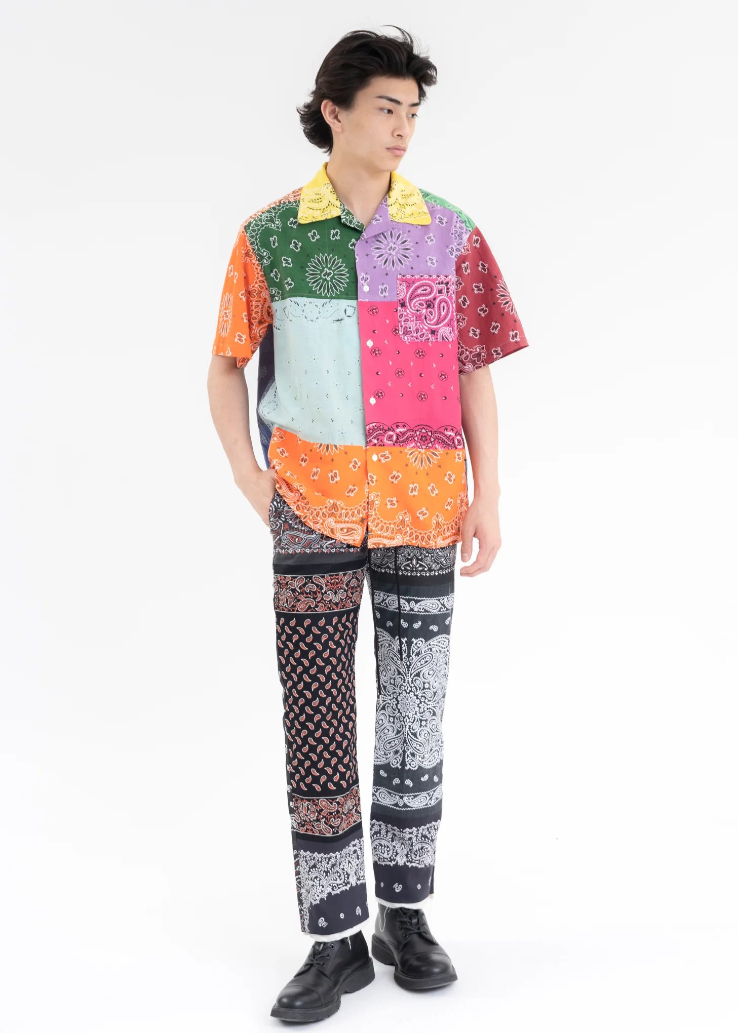 Mix BANDANA PATCHWORK SHIRT SS - Image 7