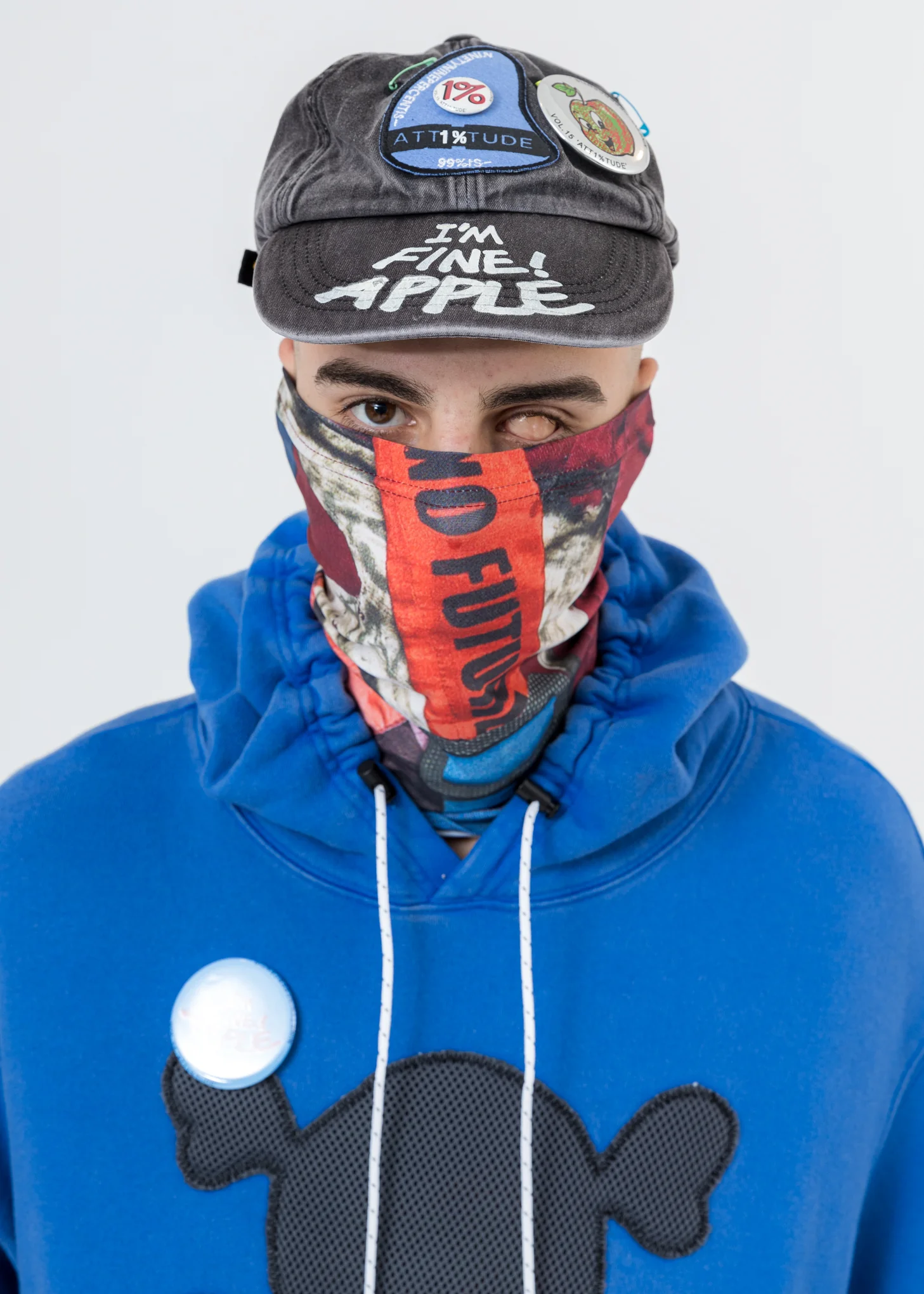 Mix Graphic Long Neckwarmer (RED)