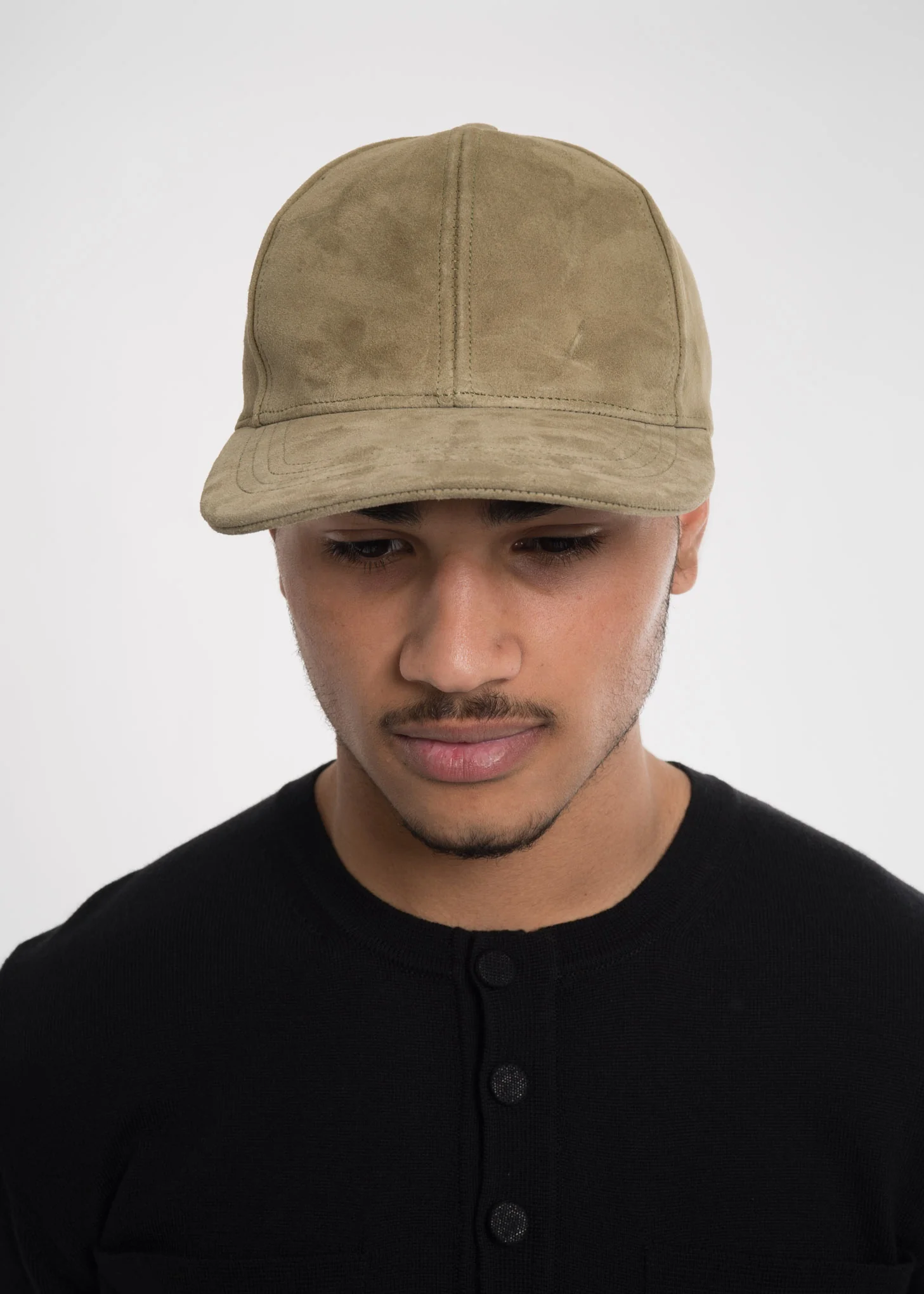 Moss Green Cadi Leather Cap - Image 2