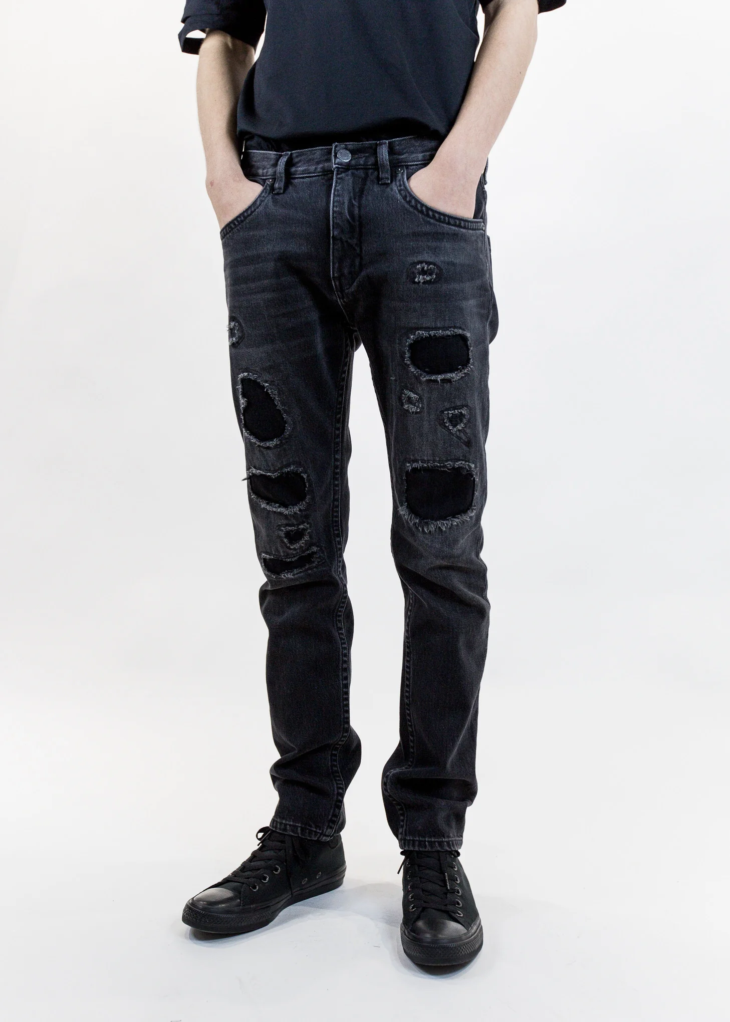 Mr 87 Black Destroy Jean - Image 2