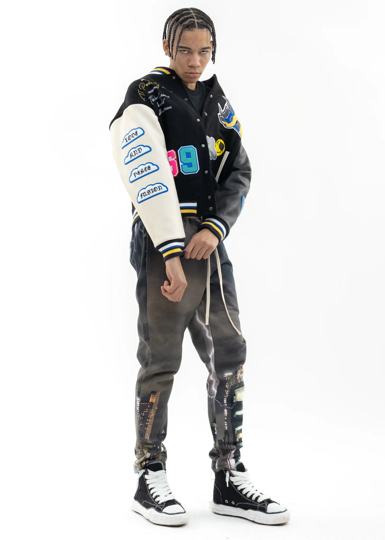 Multi Black Lux X roarguns Bomber Jacket - Image 11