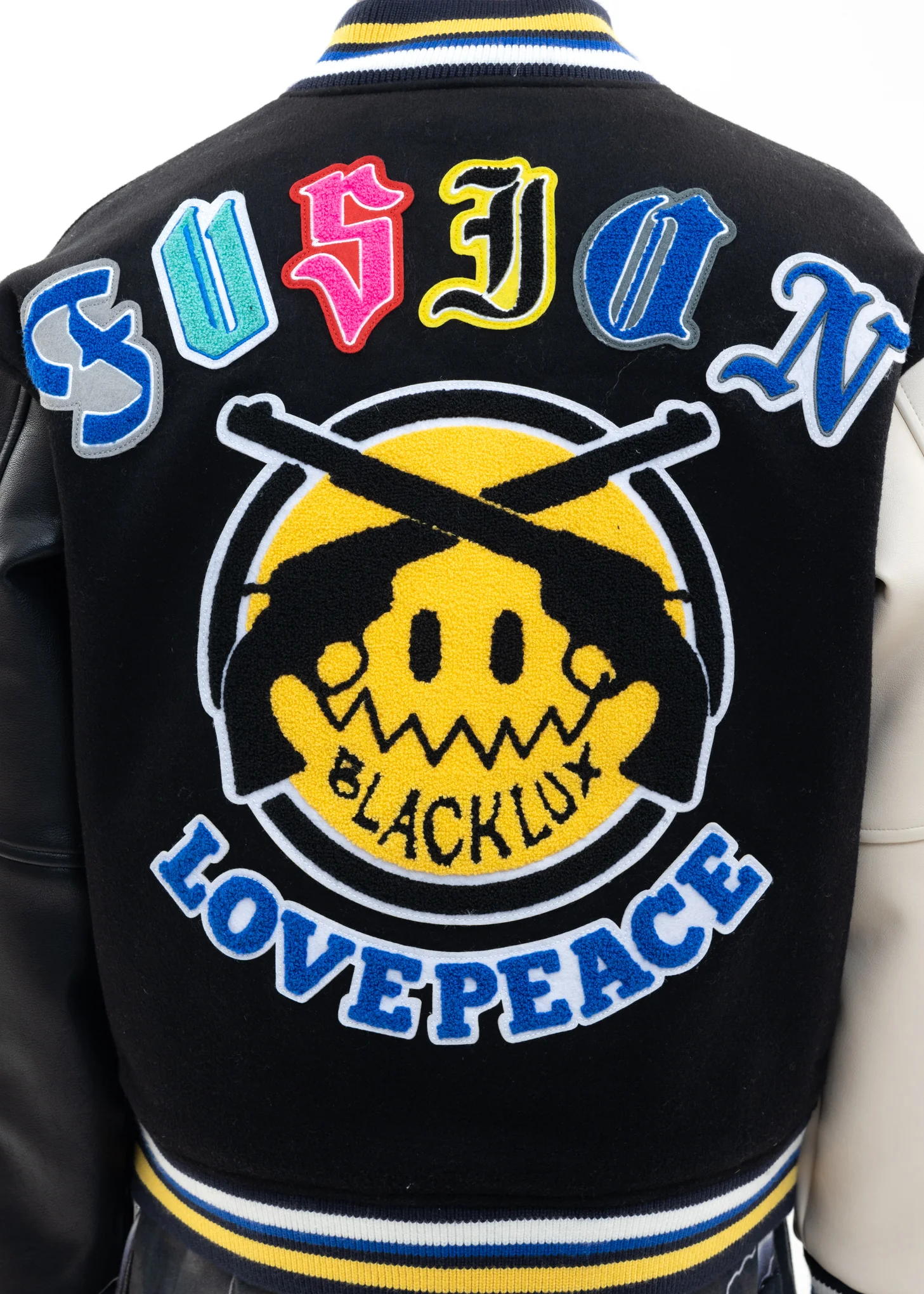 Multi Black Lux X roarguns Bomber Jacket - Image 4